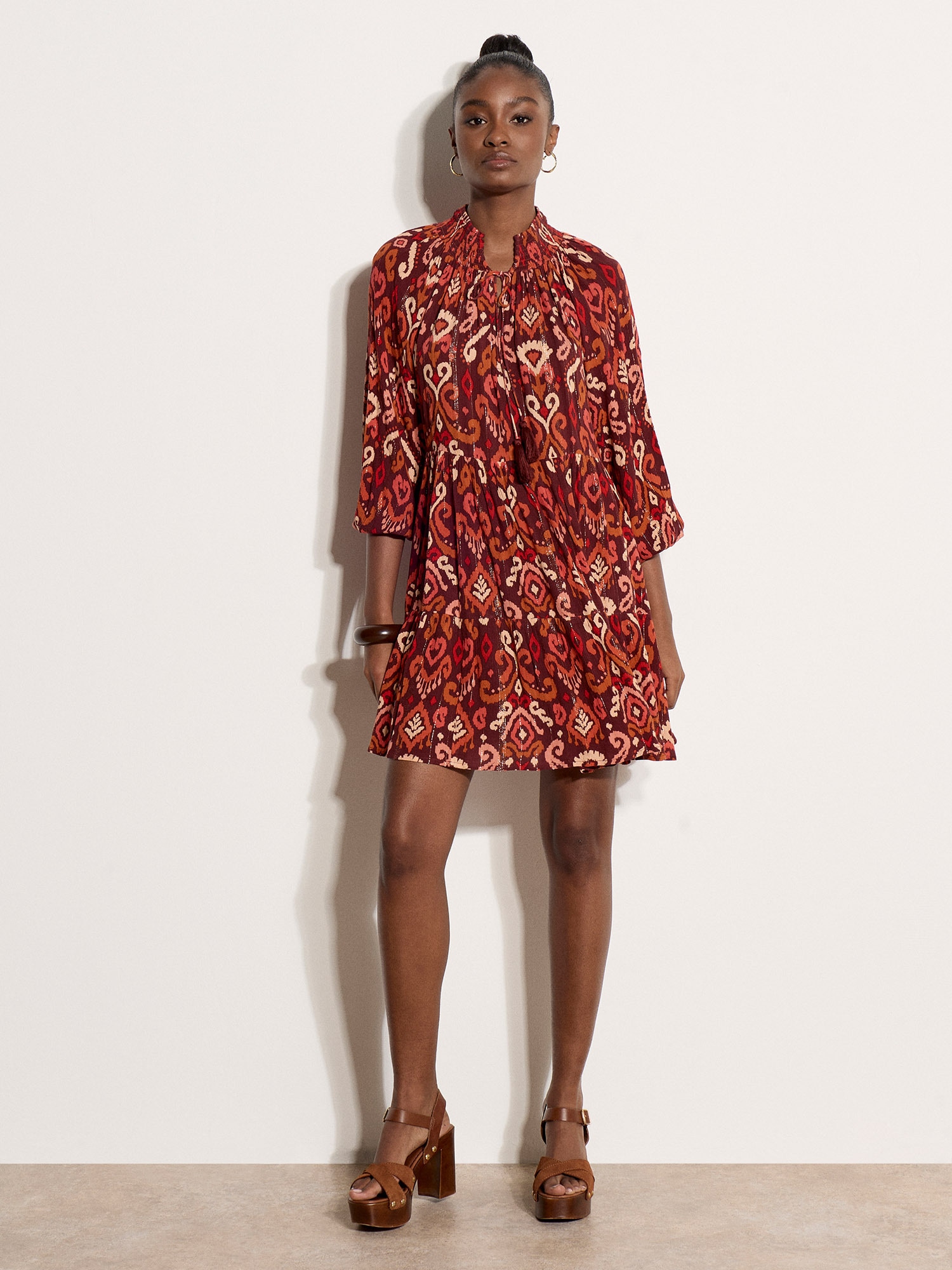 Apricot Midikleid »Midikleid« Rüschen