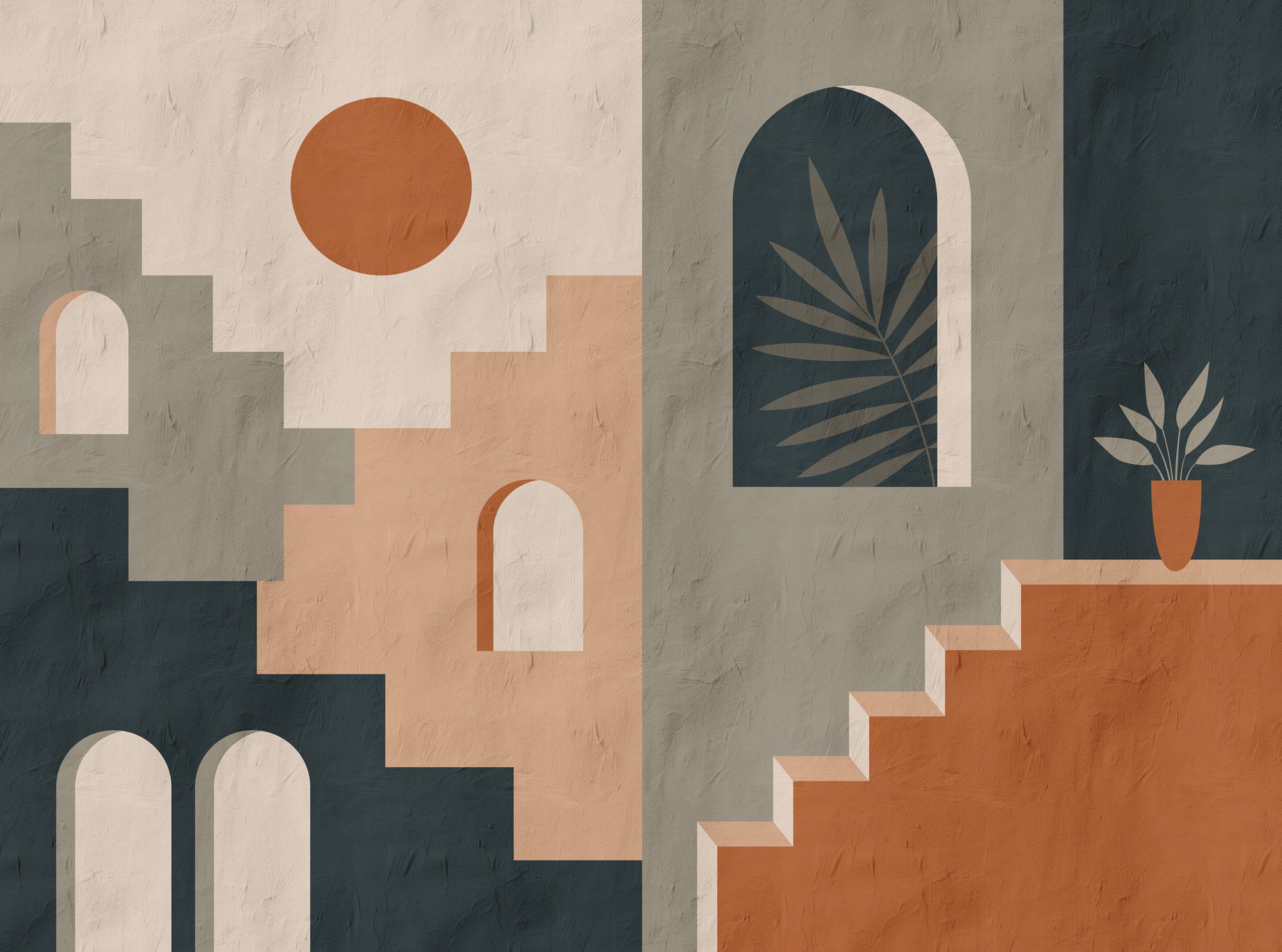 Stories of Life Mural Mediterranean Escape Mural 398951