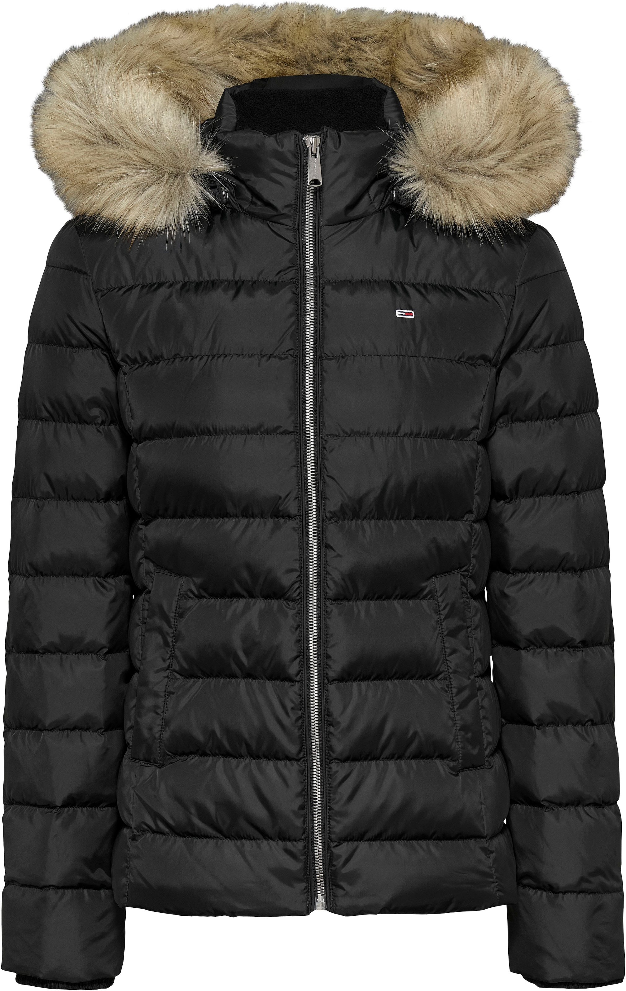 Tommy Jeans Steppjacke »TJW BASIC HOODED DOWN JACKET EXT«, mit Kapuze, mit Logostickerei