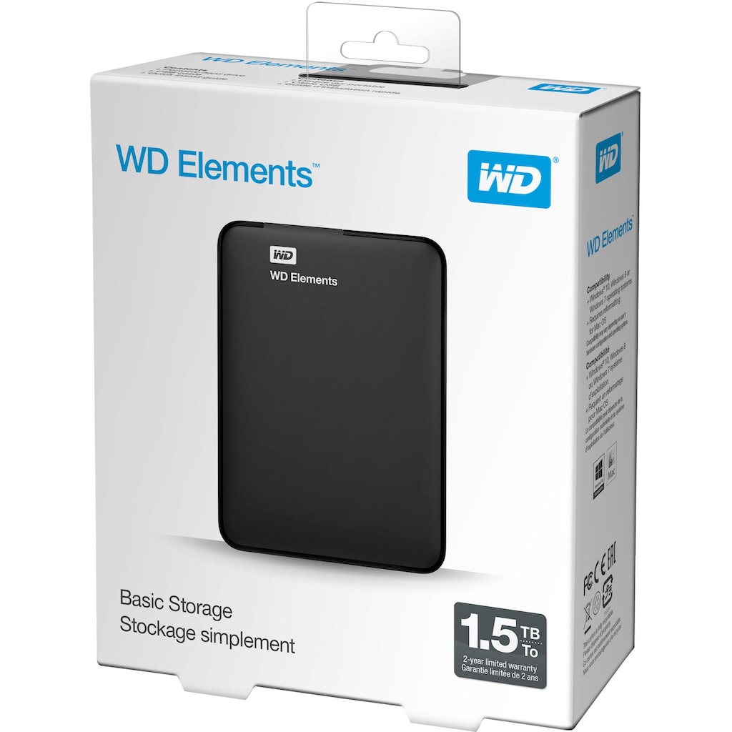 WD externe HDD-Festplatte »Elements Portable«, 2,5 Zoll, Anschluss USB 3.2