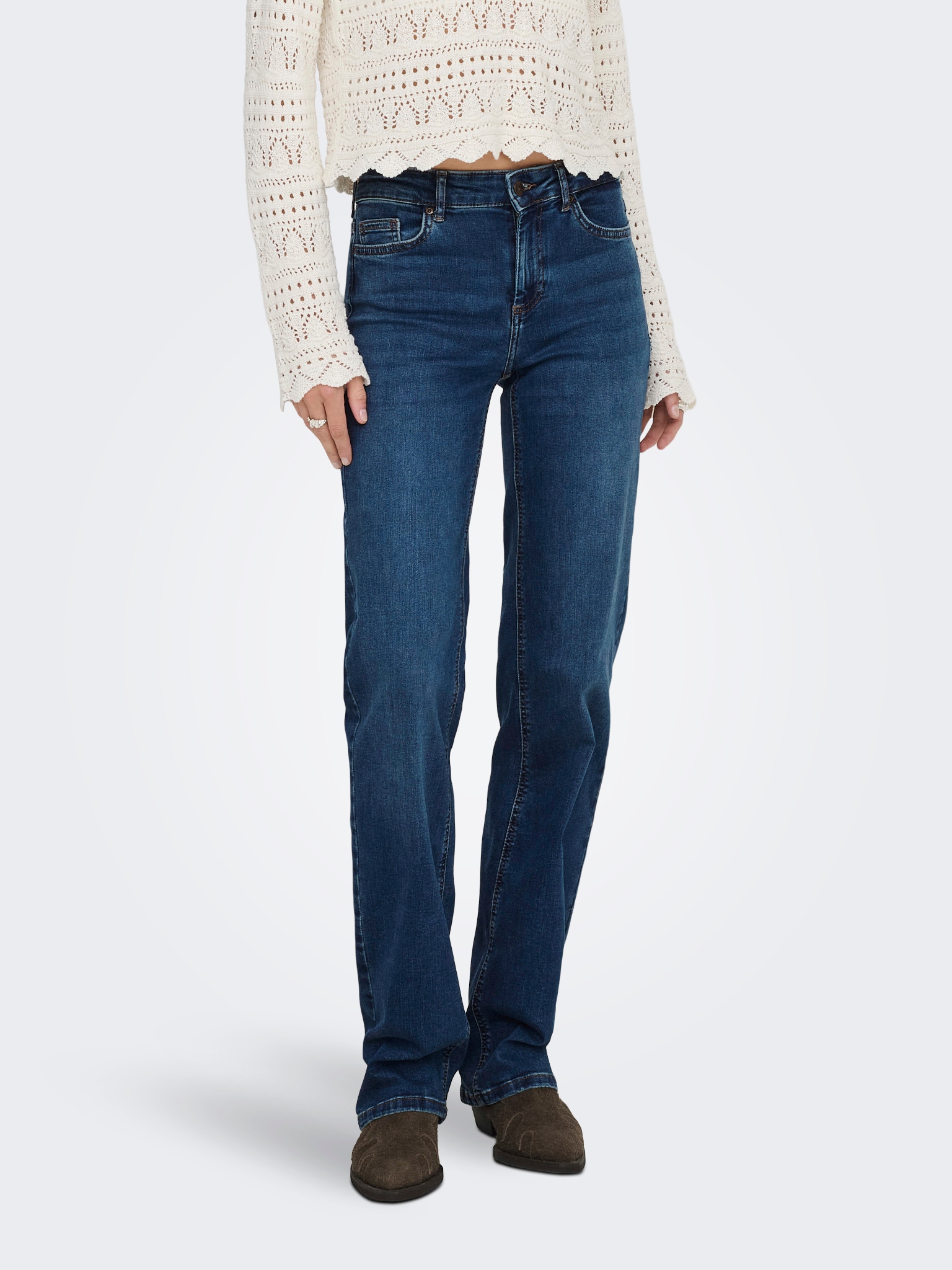 ONLY Straight-Jeans "ONLBLUSH MID STRAIGHT DNM TAI021 NOOS" günstig online kaufen