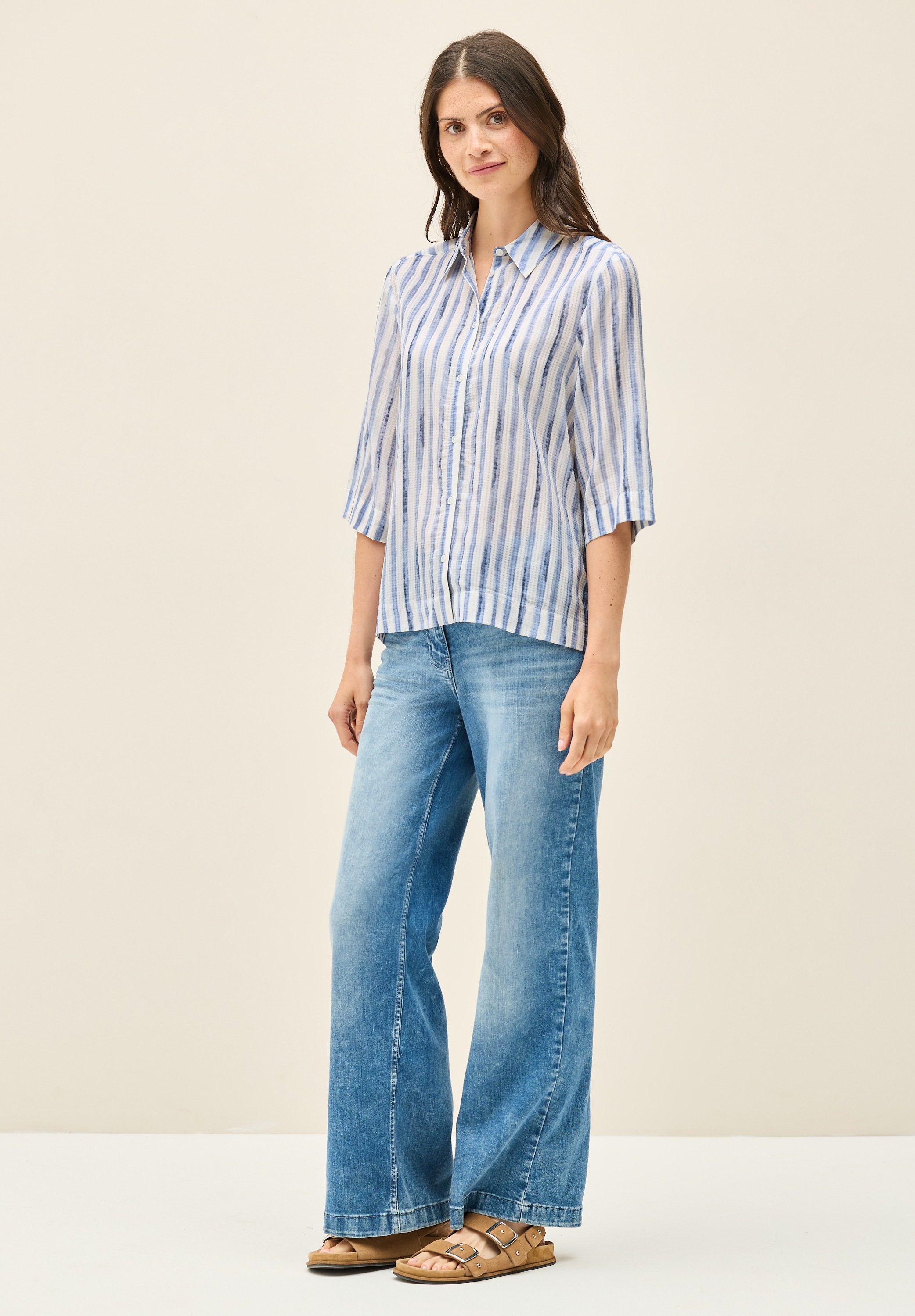 Thumbnail - Cecil Hemdbluse im soften Baumwoll-Mix