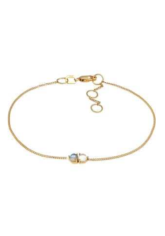 Armband »Mondstein Labradorit Rund Basic 375 Gelbgold«