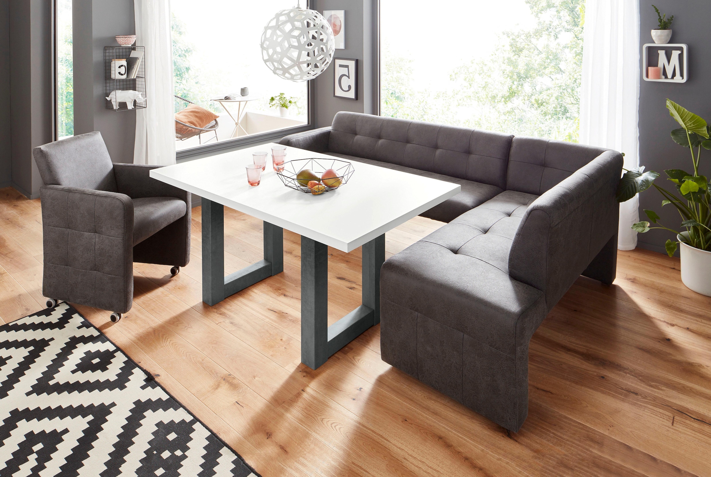 exxpo - sofa fashion Eckbank »Barista«, Frei im Raum stellbar