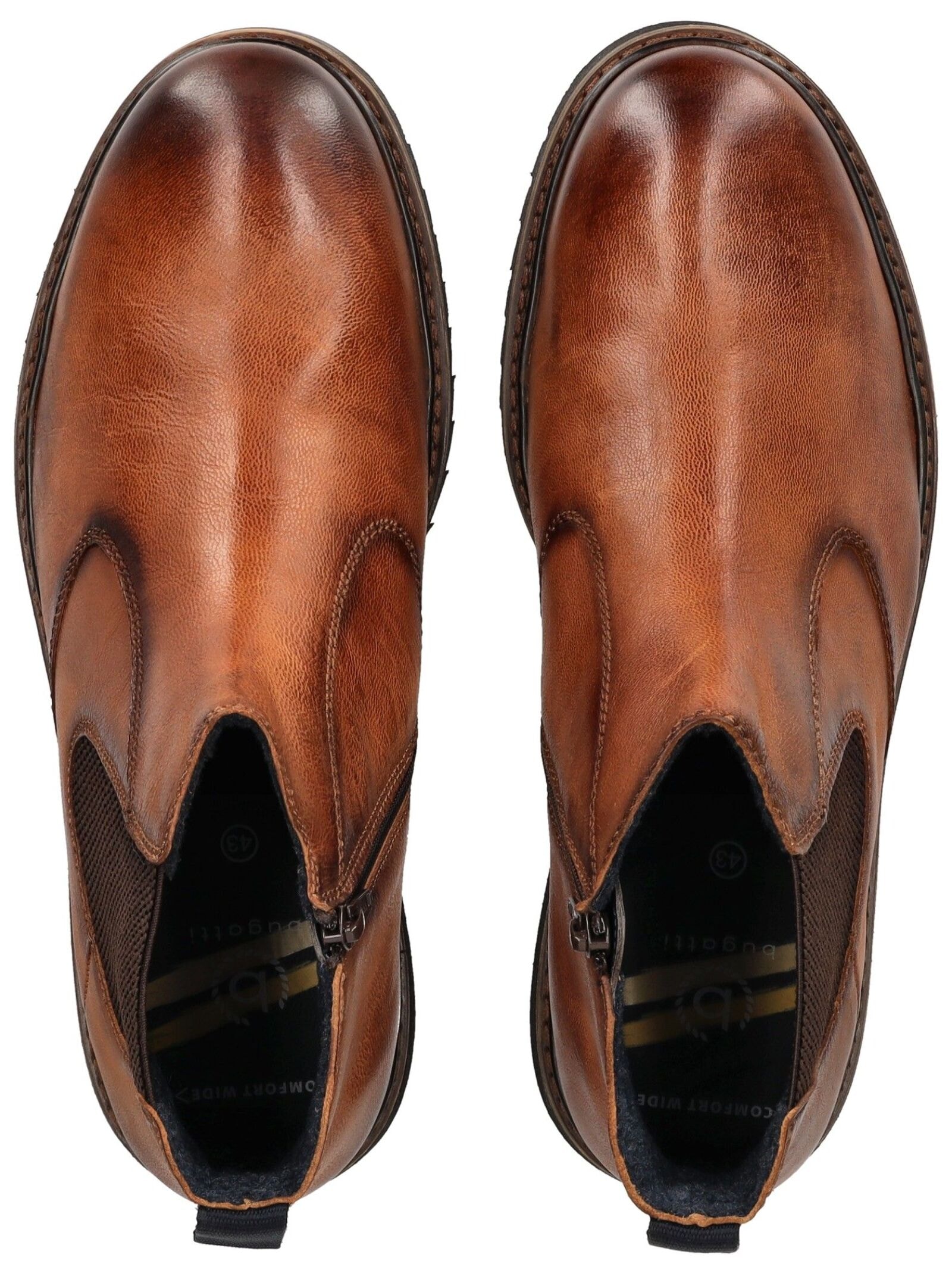 bugatti Stiefelette »bugatti Stiefelette Leder/Textil«