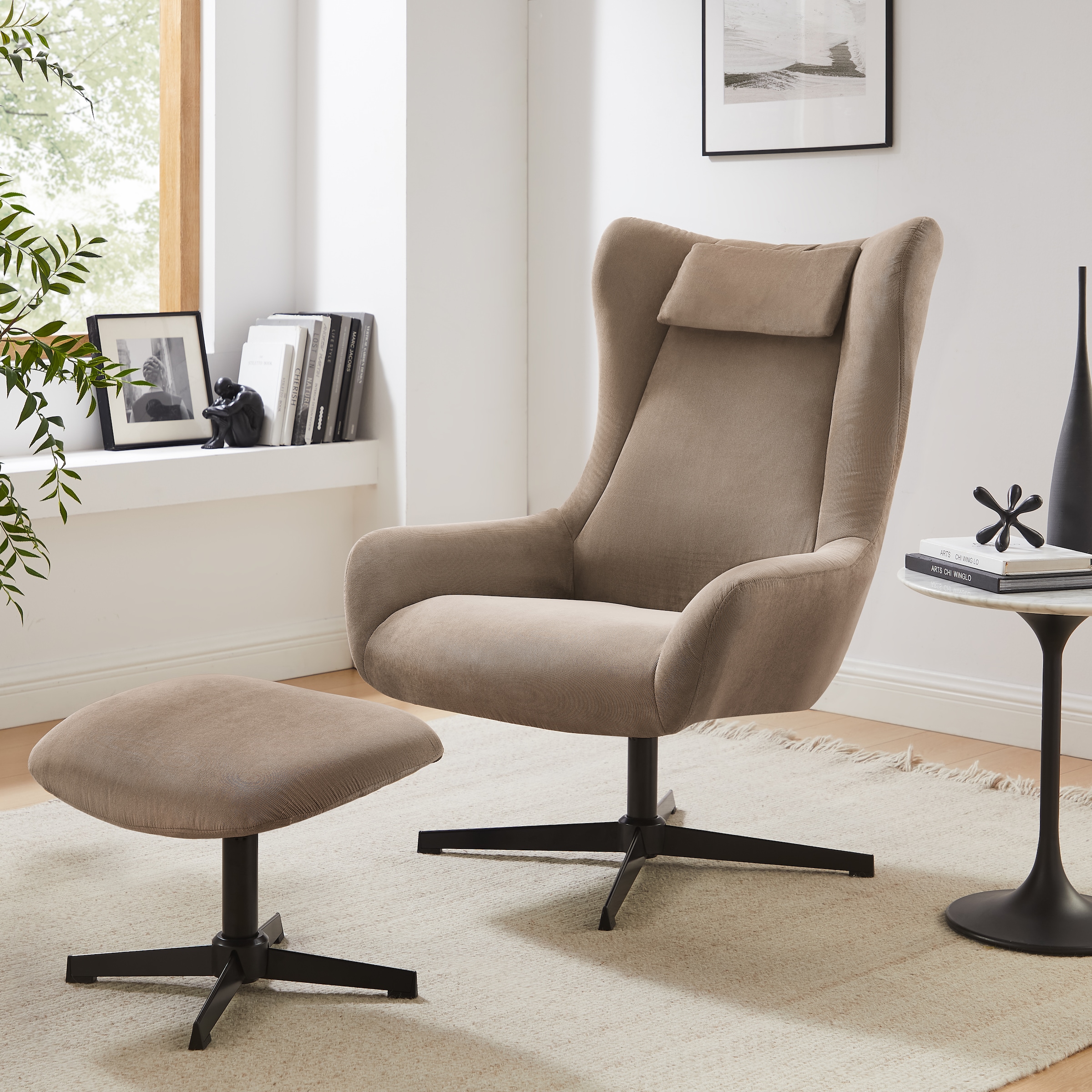 SalesFever Sessel "Savannah Bequemer Sessel" Set, 2 Stk. tlg. mit Drehfunkt günstig online kaufen