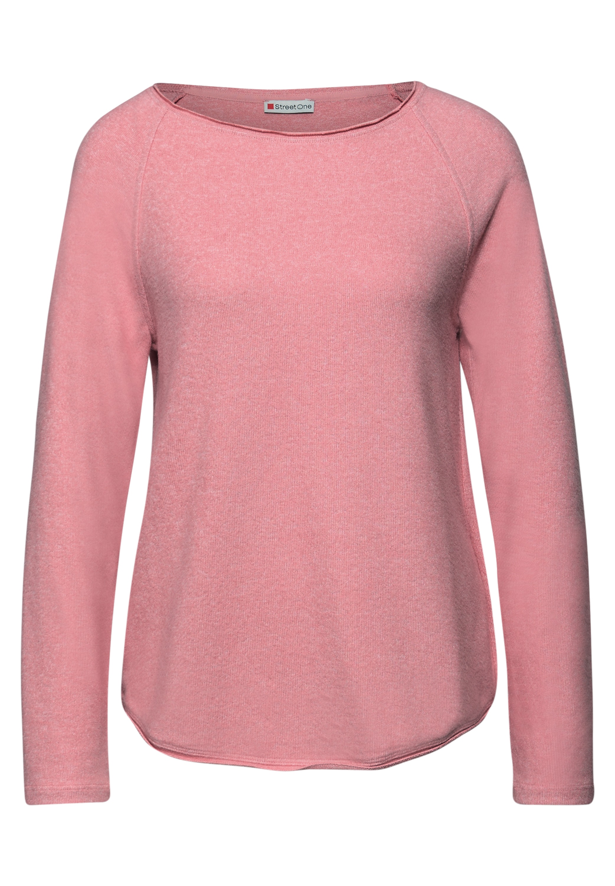 STREET ONE Langarmshirt, aus softem Materialmix