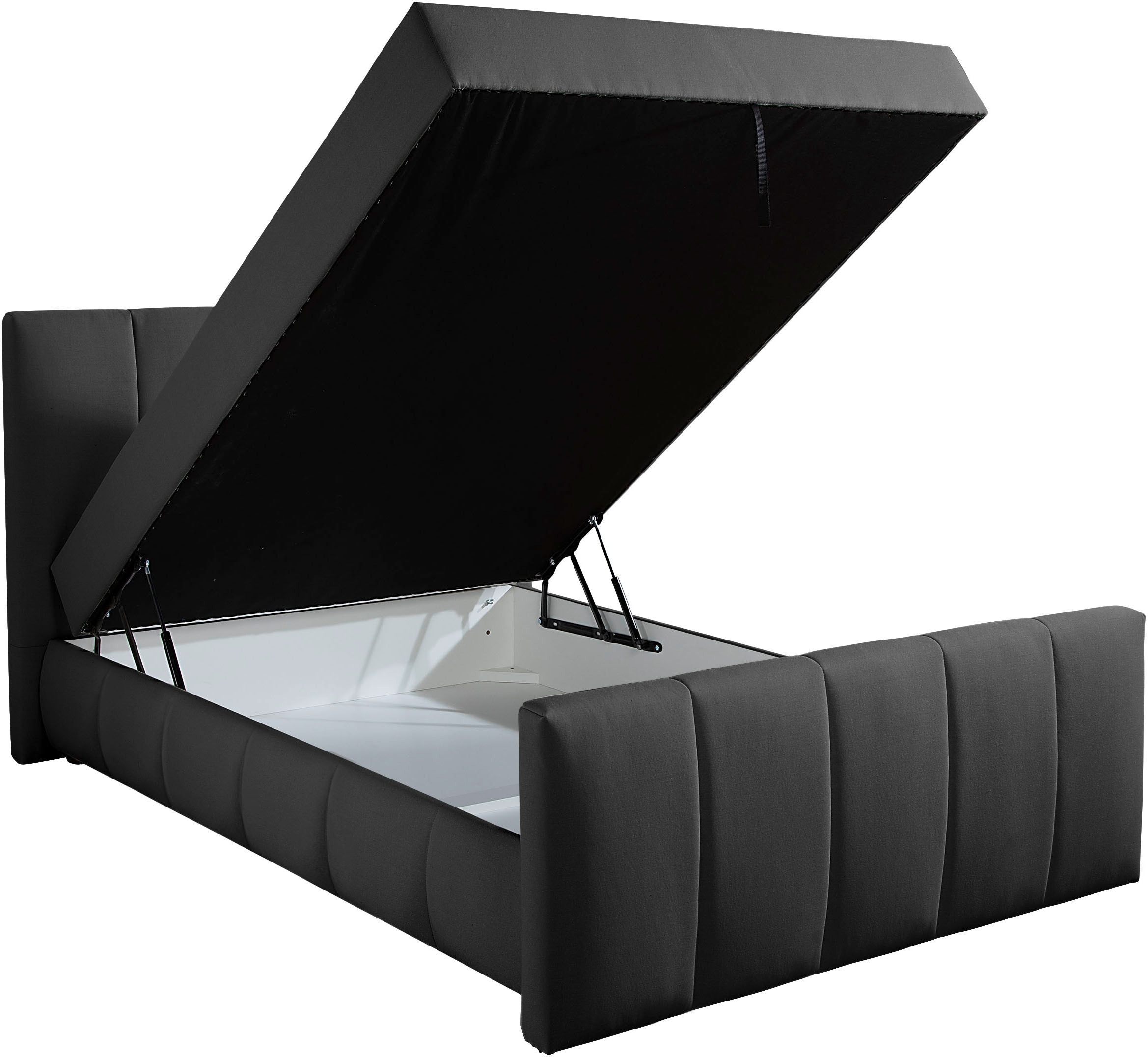Home affaire Boxbett »Hanelore inkl. Bettkasten und Topper« Boxbett mit Bettkasten und Fußteil, inkl. Topper