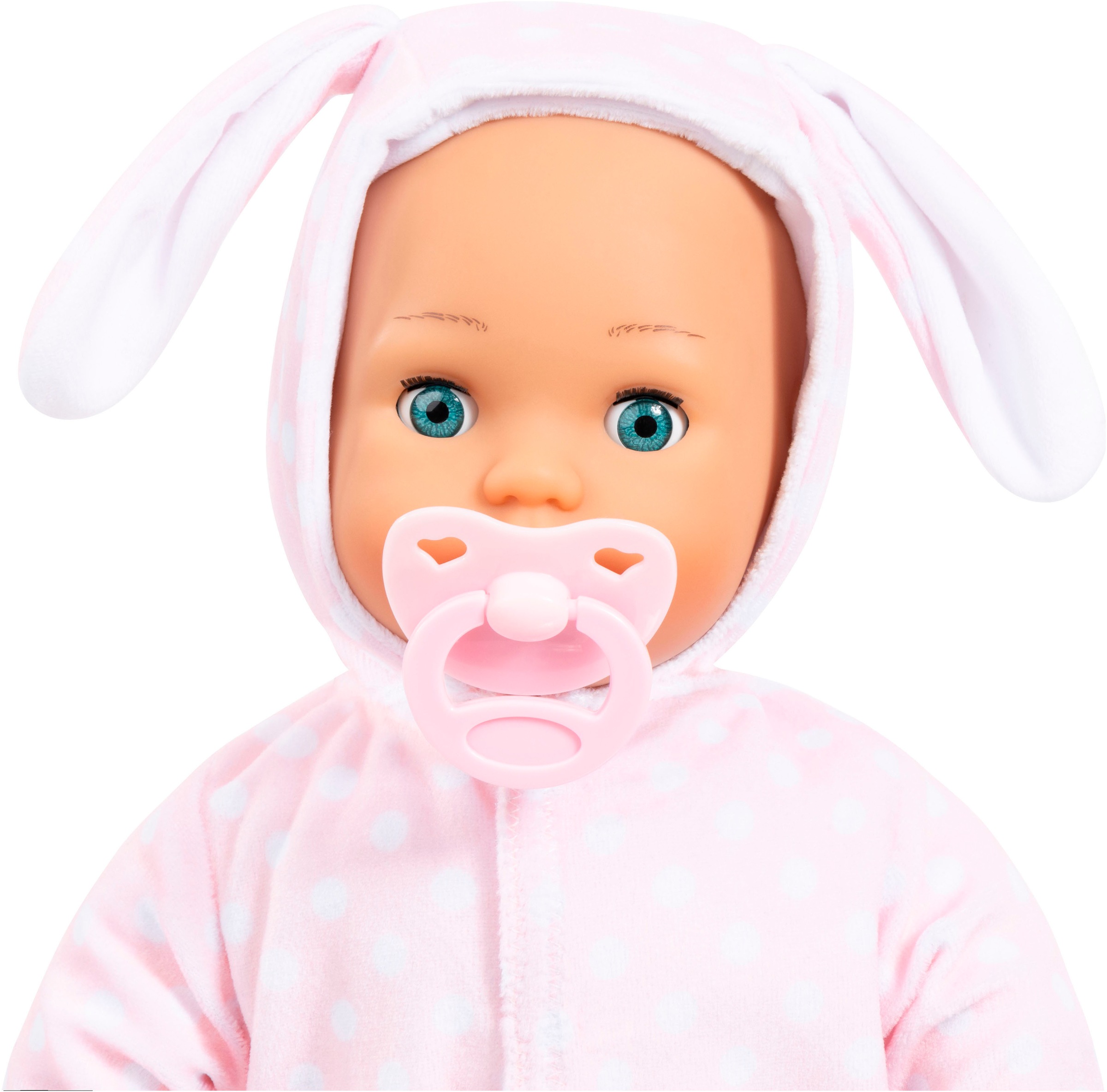 Bayer Babypuppe »Anna First Words Baby, 38 cm rosa«, (3 tlg.)