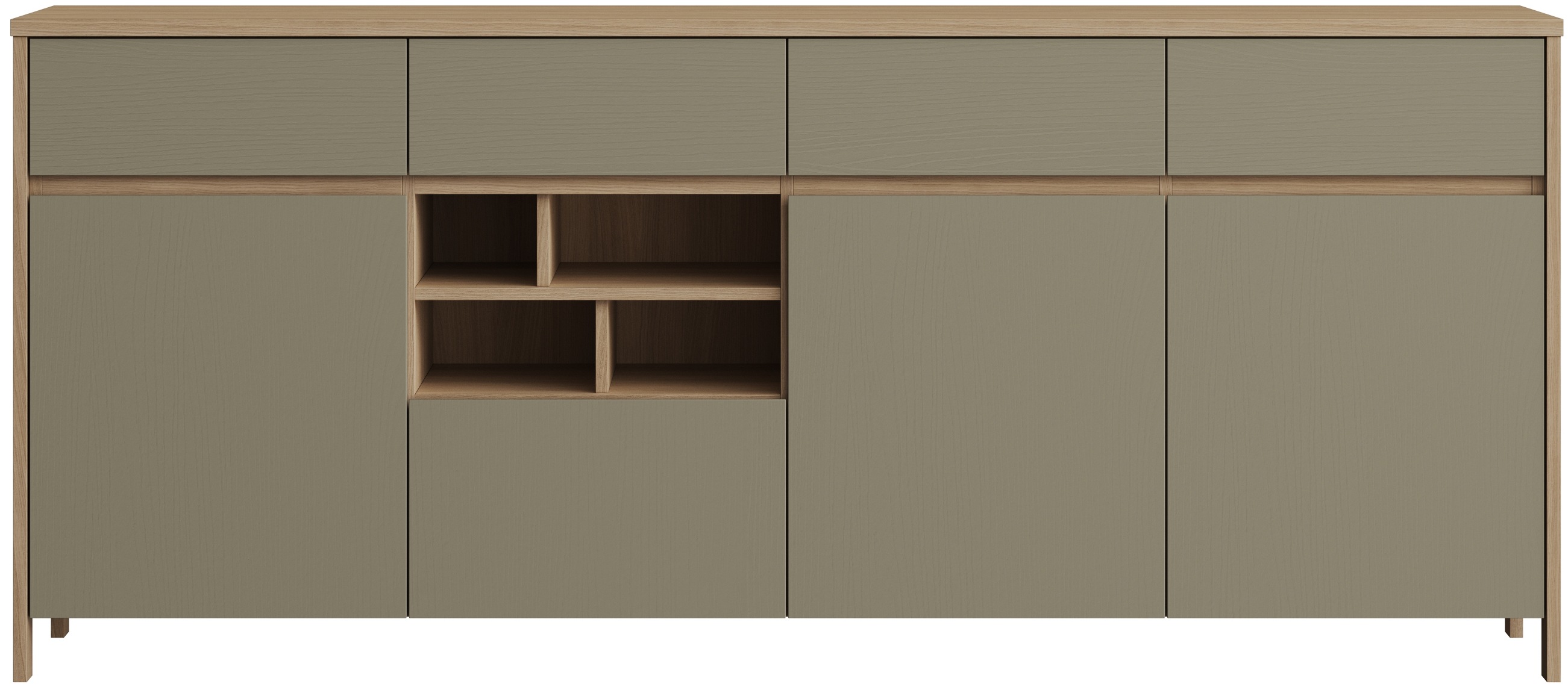 Thumbnail - Home affaire Sideboard "Stranda, moderner Schrank, Kommode im Scandi-Style, 198 cm breit" elegante Rahmenoptik, ausreich...