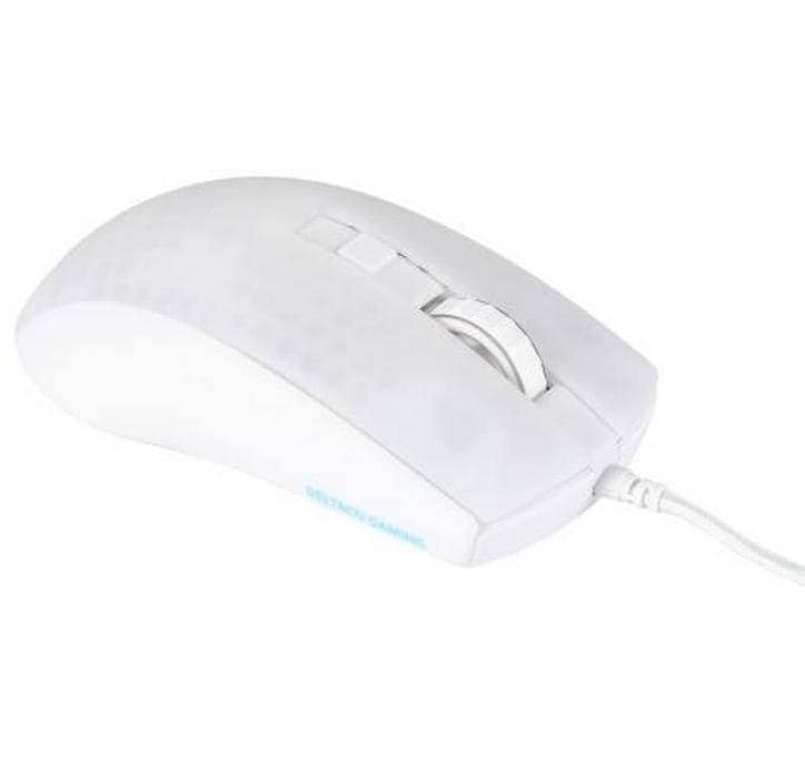 DELTACO Gaming-Maus »GAM-144-W Weiss/Trasparent« kabelgebunden