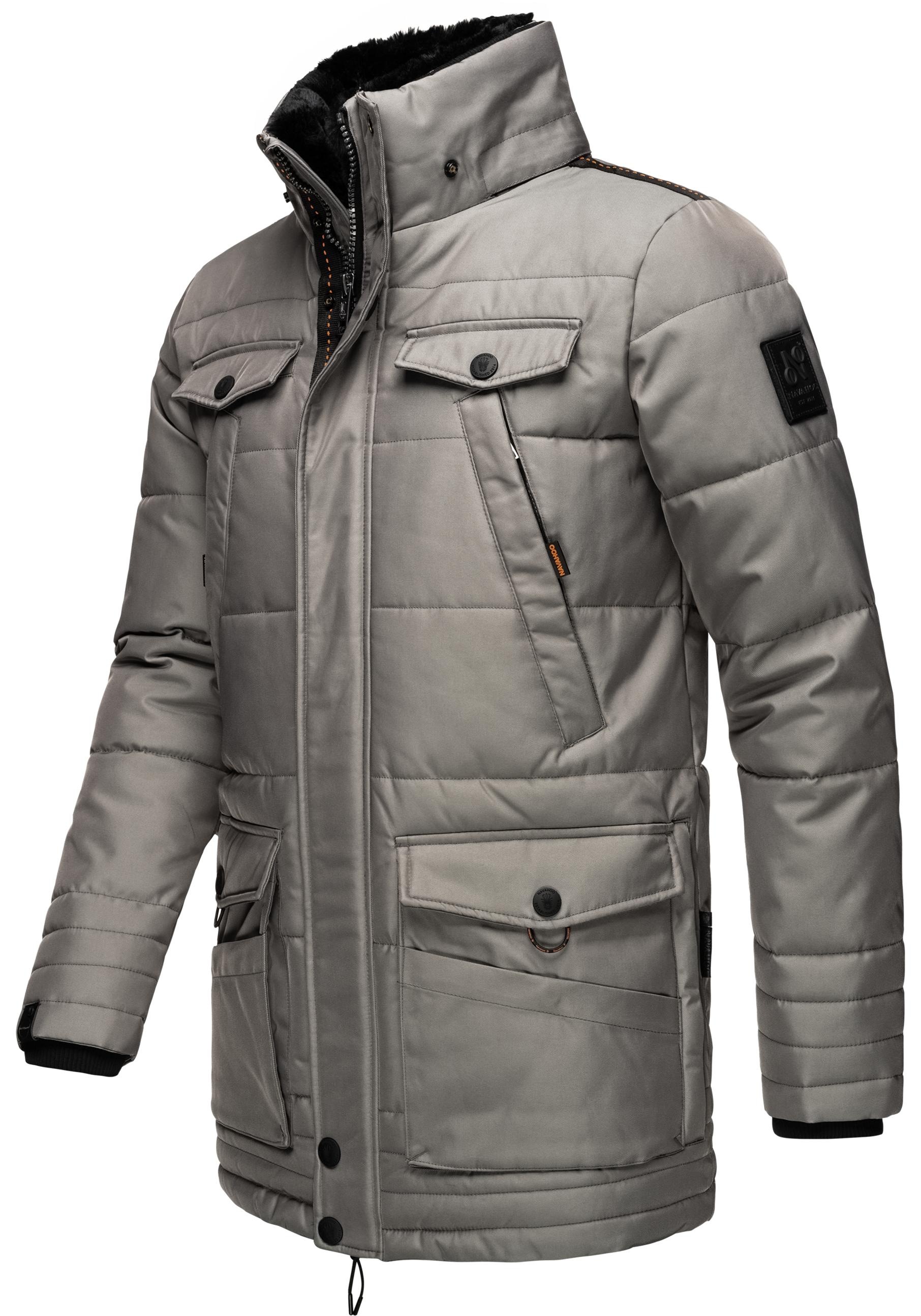 Navahoo Winterjacke »Luaan«, mit Kapuze, stylischer Wintermantel mit abnehmbarer Kapuze