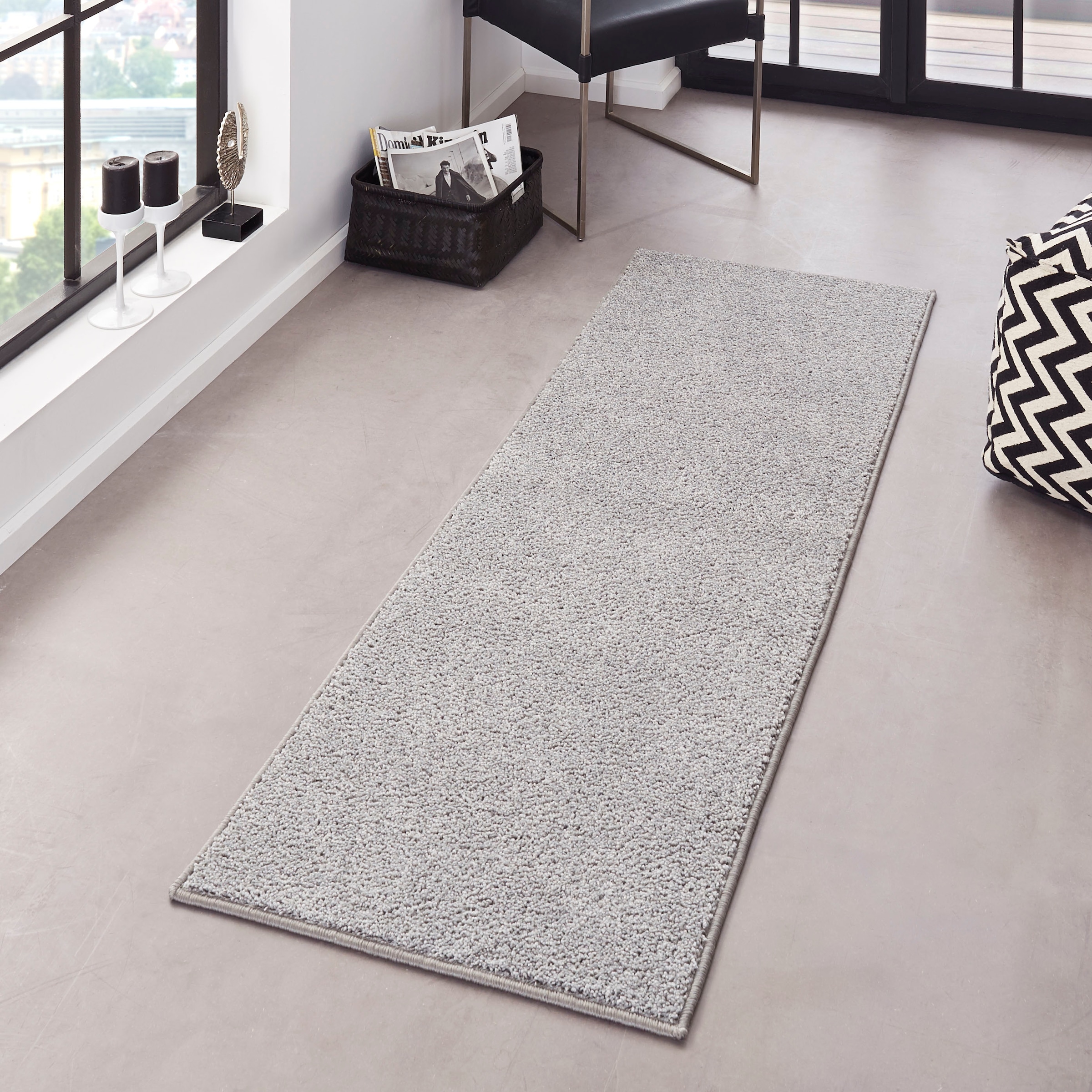 HANSE Home Teppich »Pure 100 Kurzflor«, rechteckig, 13 mm Höhe, Kurzflor, Unifarben, Läufer,...