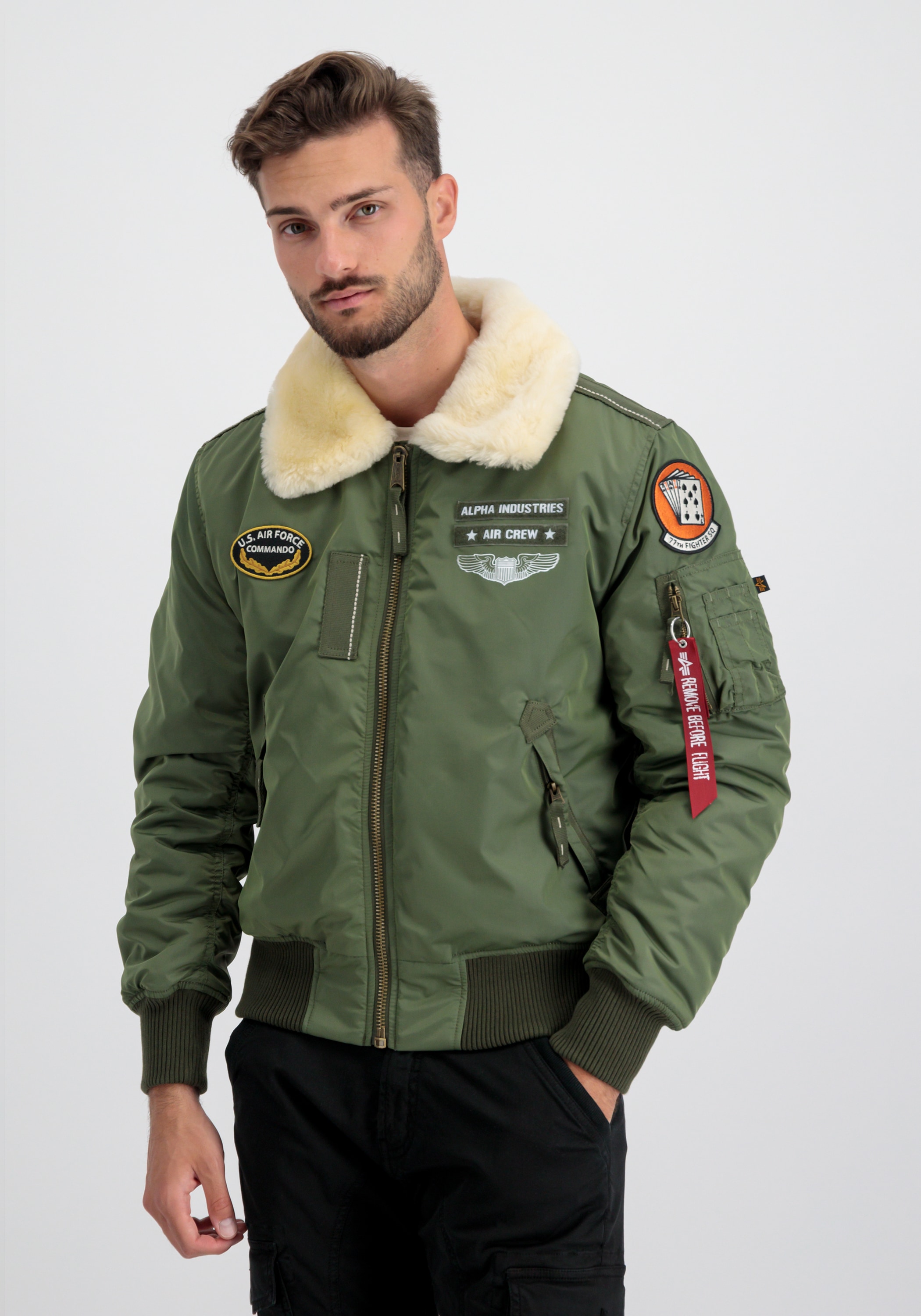 Alpha Industries Bomberjacke »Alpha Industries Men - Bomber Jackets Injector III Air Force«