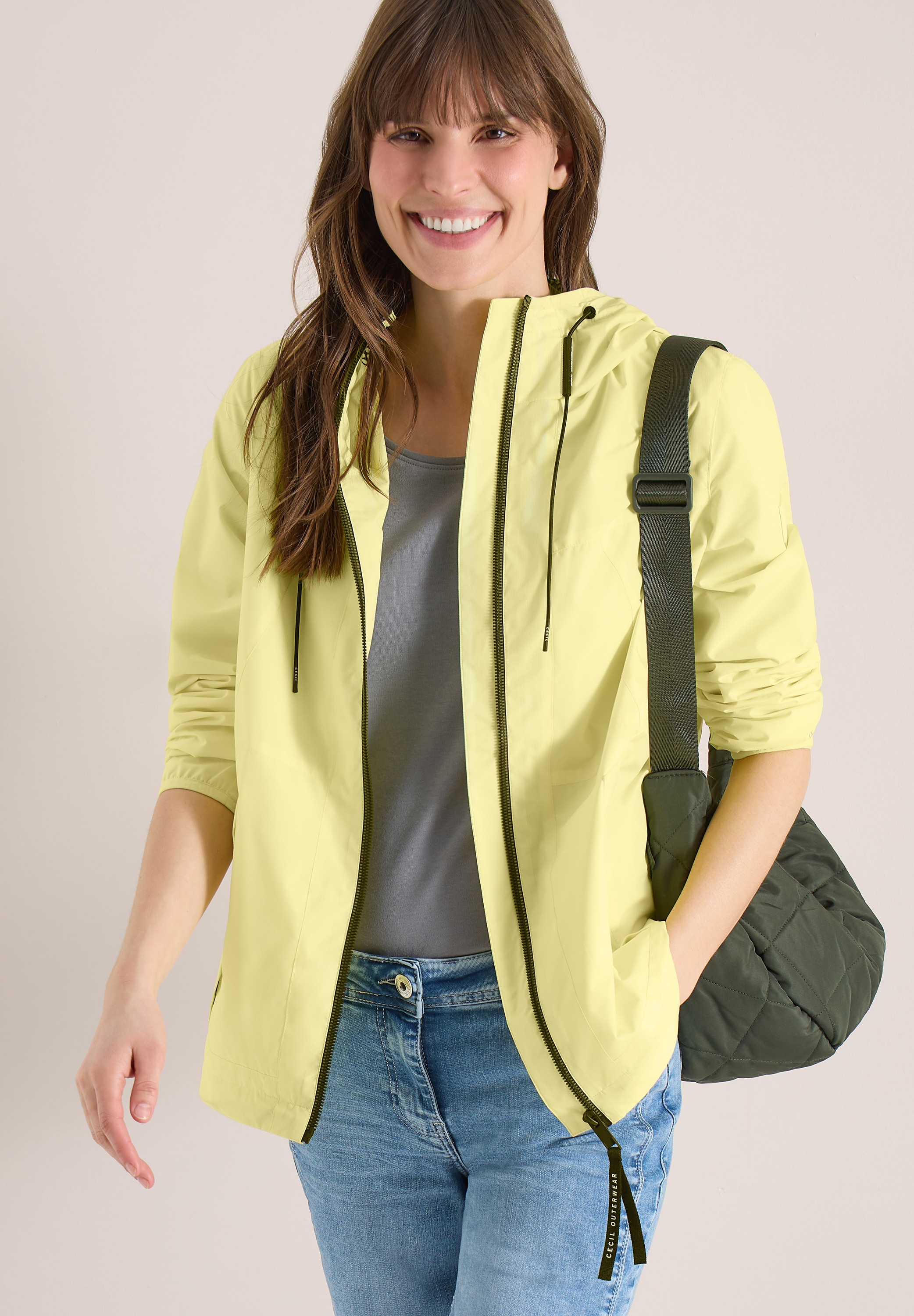 Cecil Regen- und Matschjacke mit Kapuze mit Tunnelzugsaum