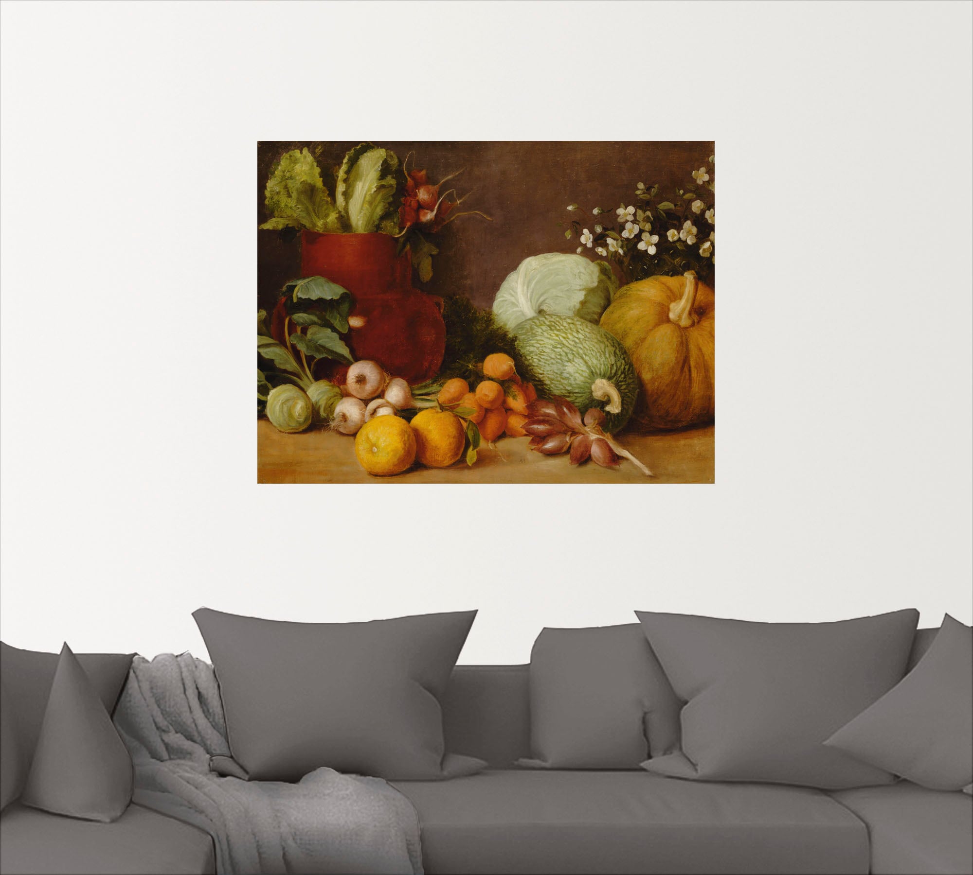 Artland Wandbild »Bodegon (Gemüse-Stillleben). Um 1884-90«, Arrangements, (1  St.), als Leinwandbild, Wandaufkleber oder Poster in versch. Größen  bestellen | BAUR