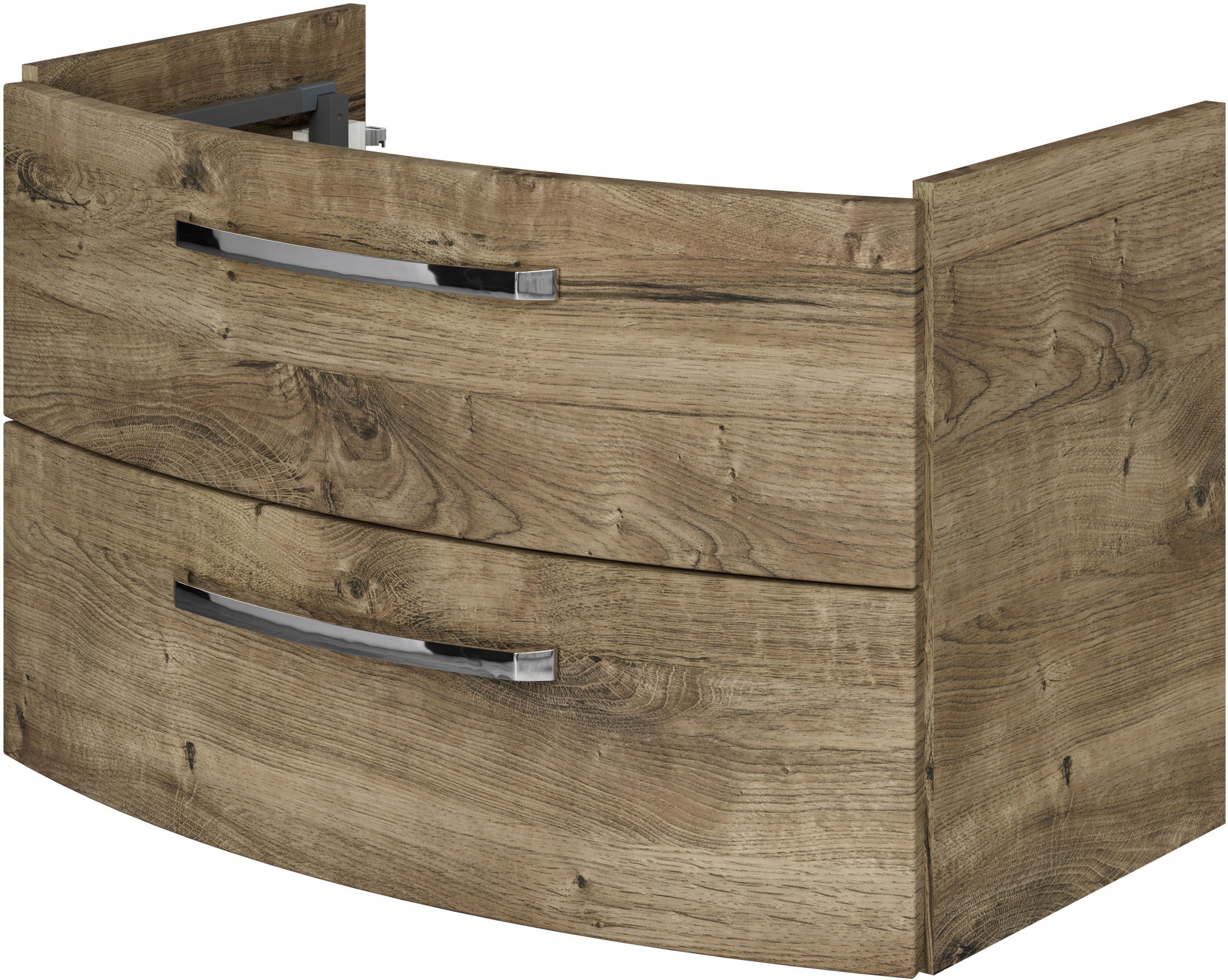 Saphir Badmöbel-Set »Serie 4010 4-teilig Keramik-Waschtisch mit LED-Spiegelschrank«, (Set), Badezimmer Set mit Unterschrank, Midischrank, inkl. Türdämpfer