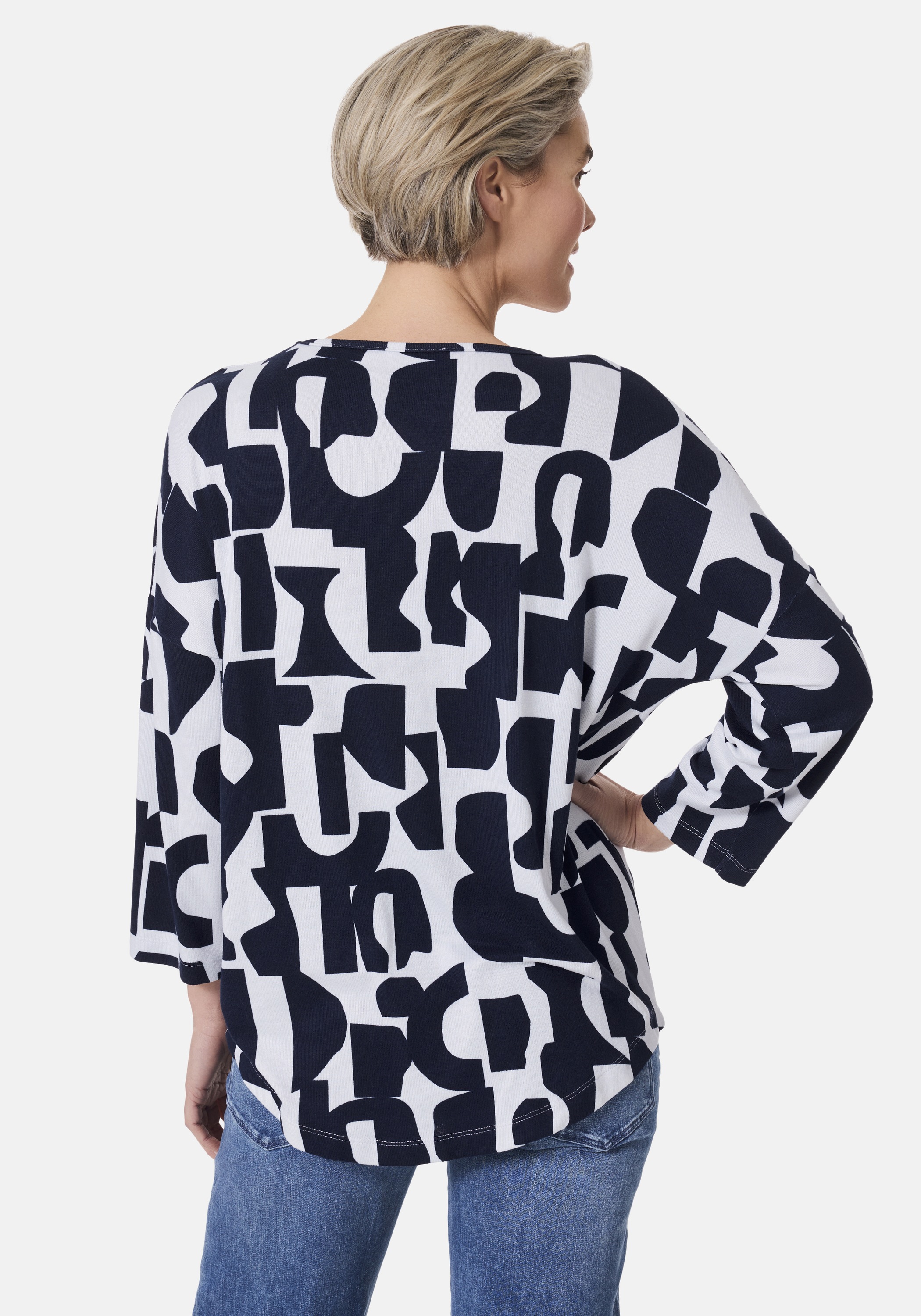 STOOKER WOMEN T-Shirt "CARLY Print T-Shirt 3/4-Arm", Print-Shirt Loose Fit günstig online kaufen