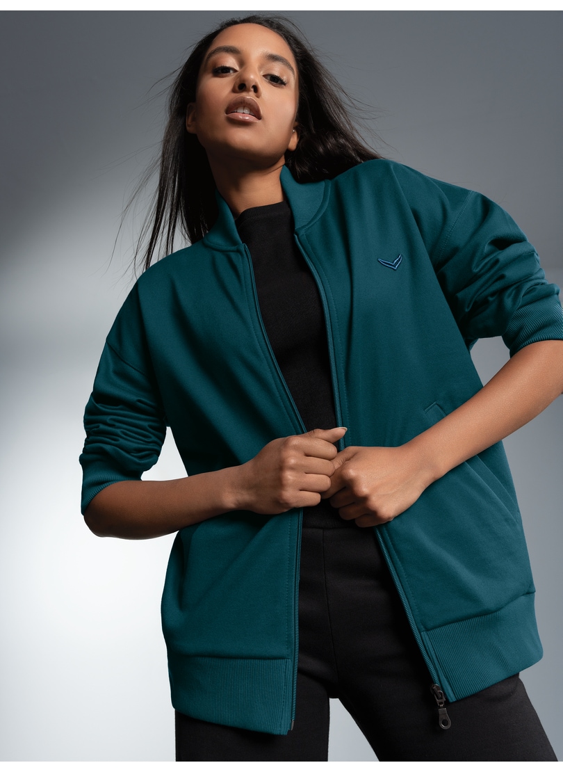 Trigema Sweatjacke »TRIGEMA Collegejacke in weicher Sweat-Qualität«