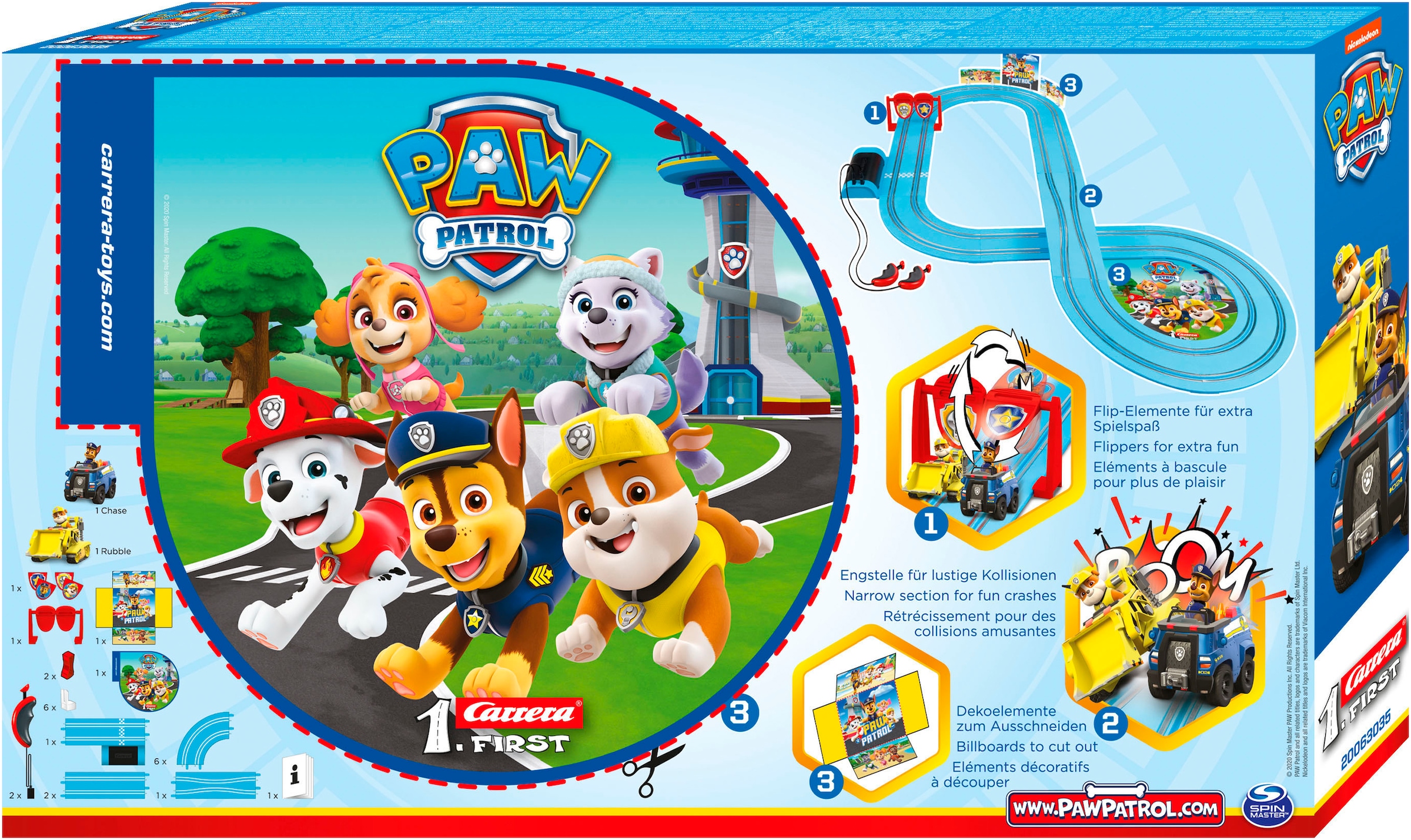 Carrera® Autorennbahn »Carrera® First - PAW PATROL - On the Double«