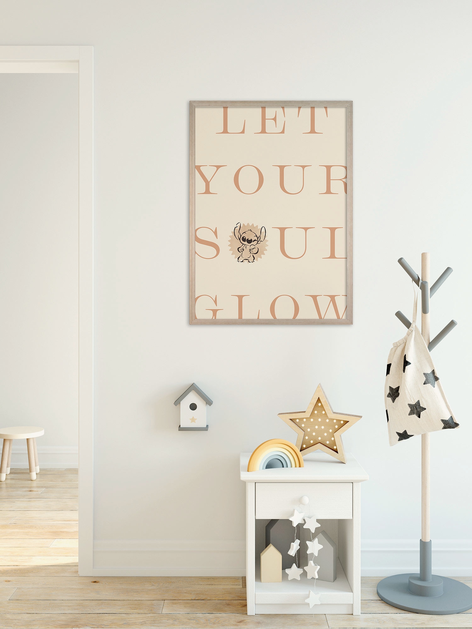 Komar Wandbild »Disney Lilo and Stitch Soul Glow«, Disney, (Set, 1 St.), 50 x 70 cm (Breite x Höhe) - Kinderzimmer, Dekoration
