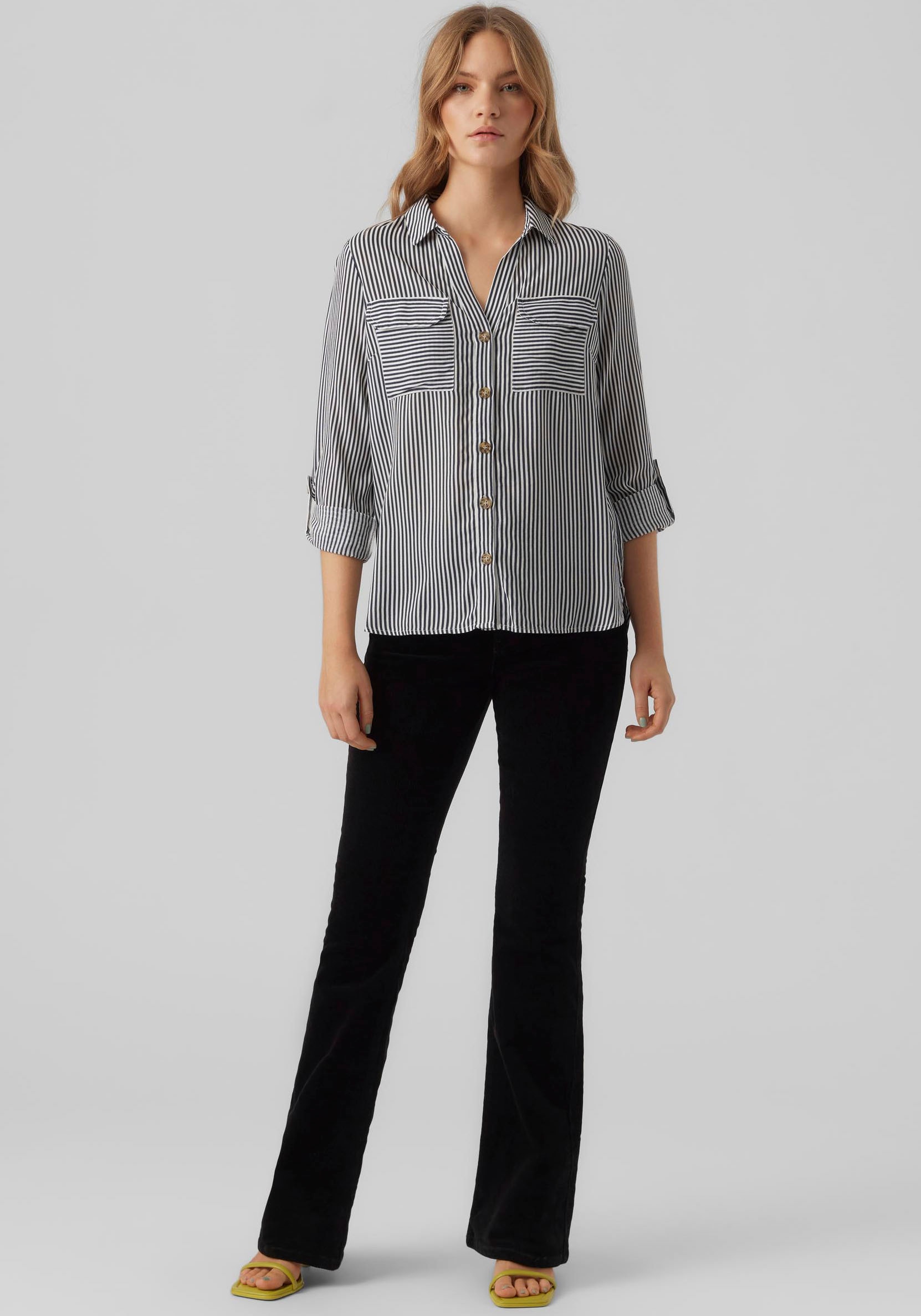 Vero Moda Hemdbluse »VMBUMPY L/S SHIRT NEW WVN GA NOOS«