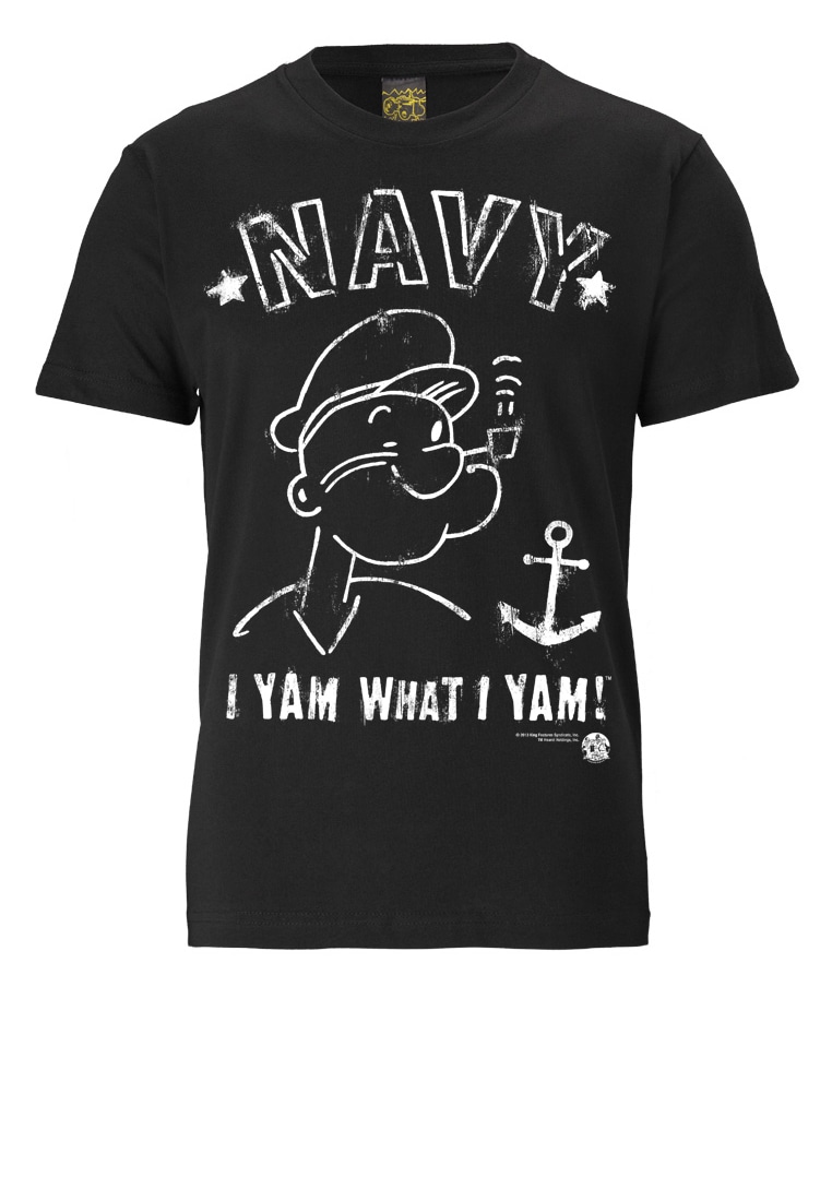 LOGOSHIRT T-Shirt »POPEYE - NAVY«, mit witzigem Print