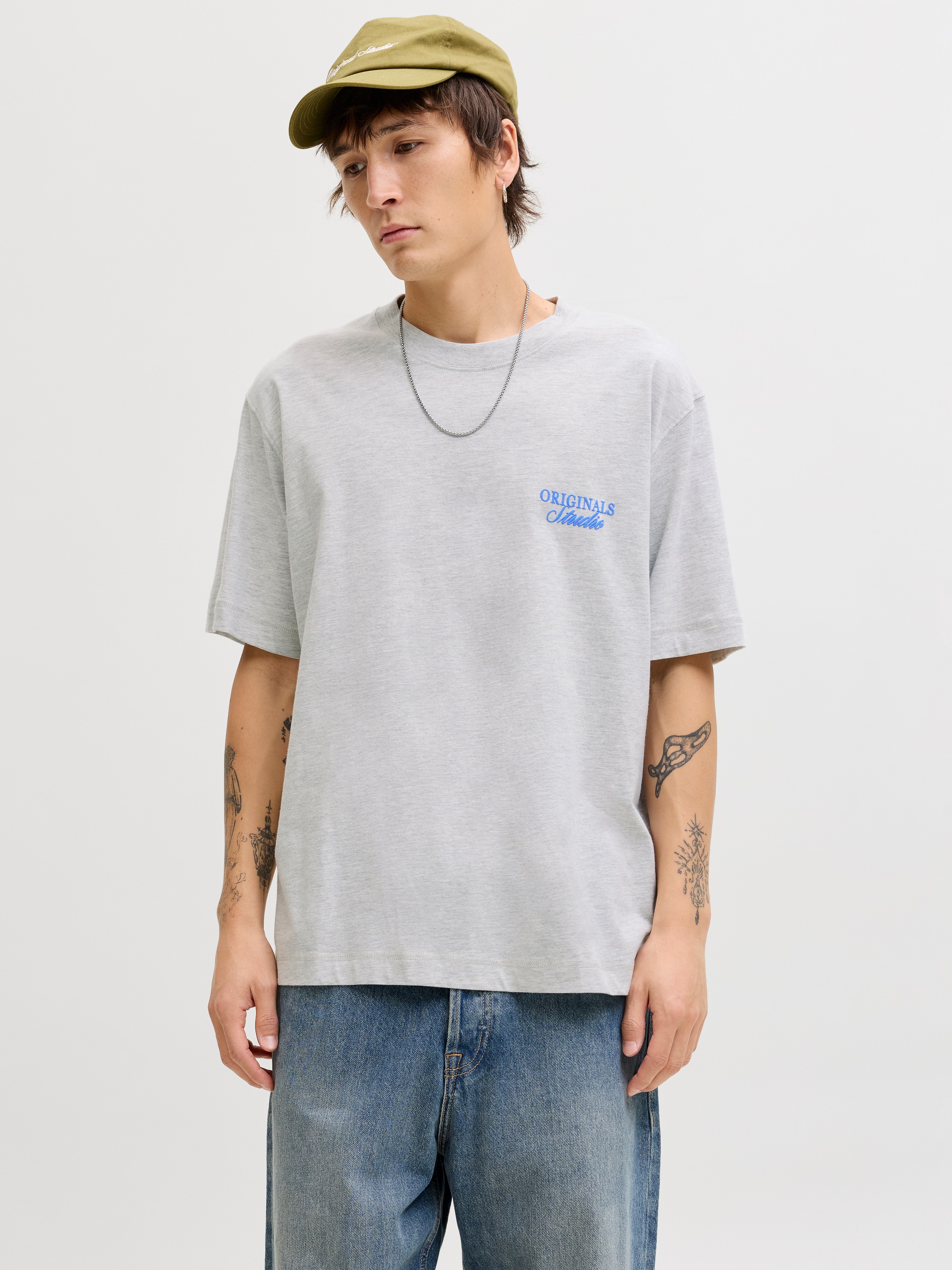 Jack & Jones Kurzarmshirt "JORNORREBRO TYPO TEE SS CREW NECK NOOS" Baumwoll günstig online kaufen