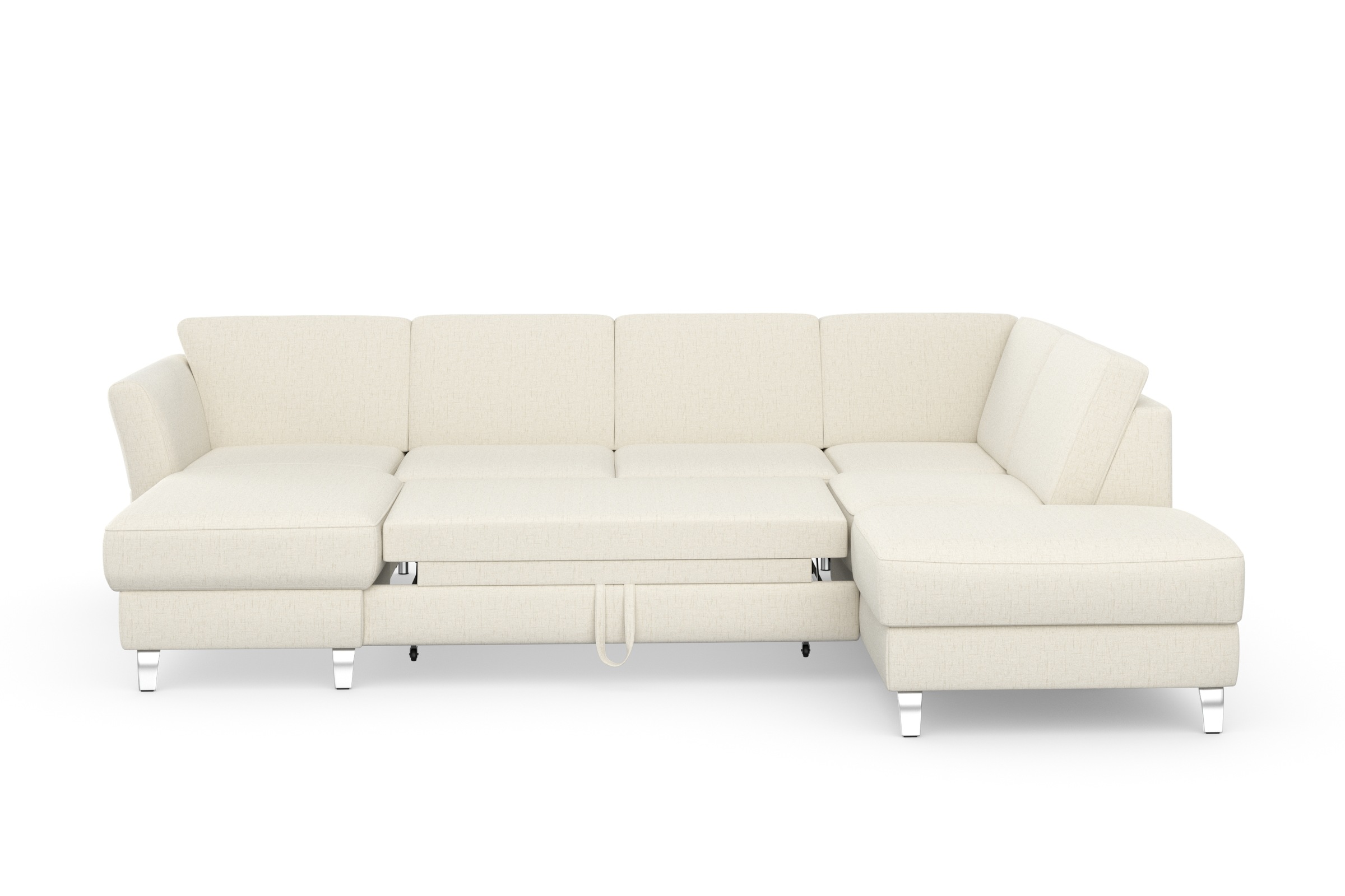 sit&more Wohnlandschaft »Visby U-Form«, Wahlweise mit Bettfunktion und Stauraum, frei im Raum stellbar