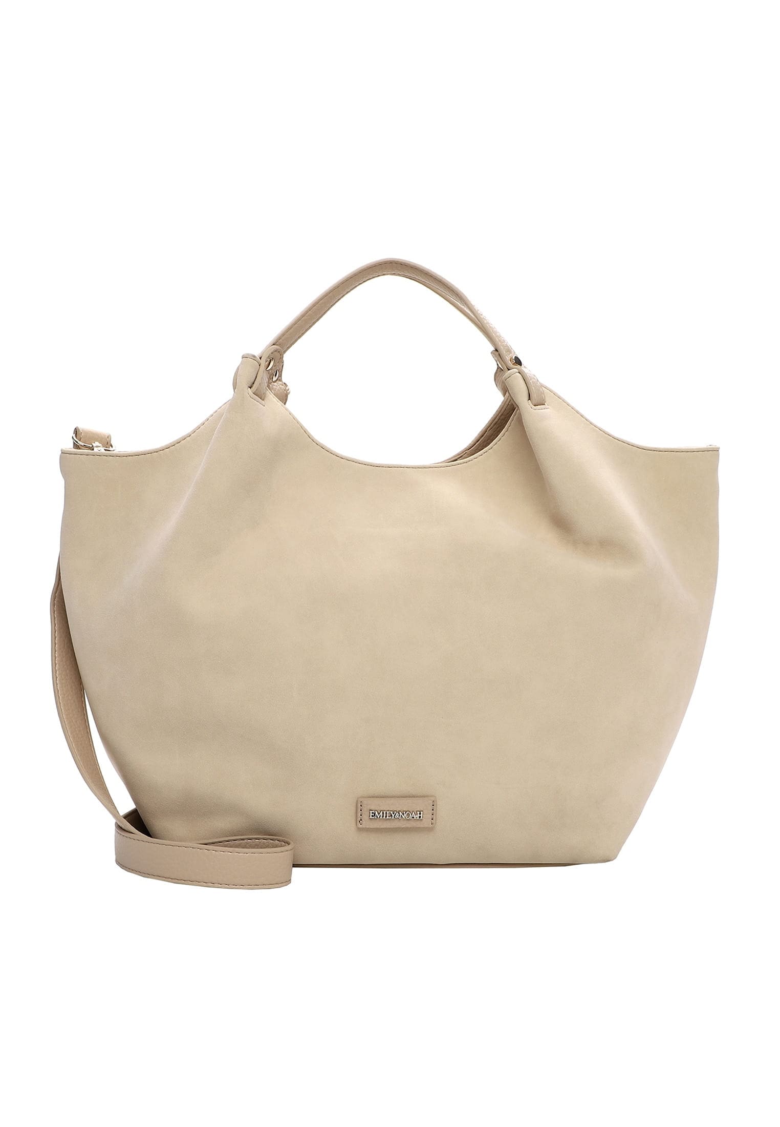 Shopper EMILY & NOAH "Shopper E&N Jeanna", Damen, Gr. B/H/T: 52cm x 30cm x 14cm 0, beige (beige 400), Polyurethan, Taschen Shopper