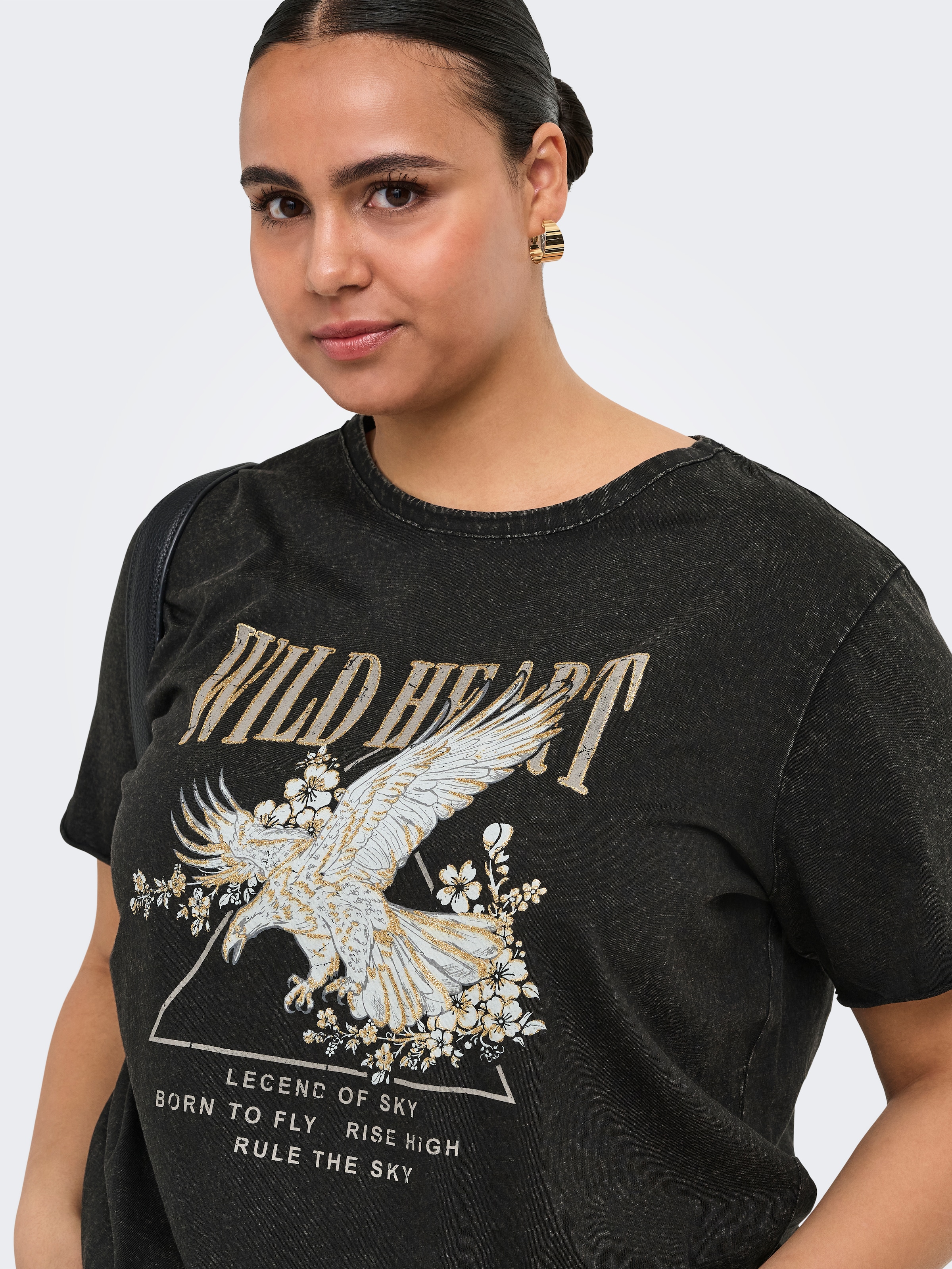 ONLY CARMAKOMA T-Shirt »CARLUCY LIFE REG S/S TOP JRS NOOS« Baumwolle, regular fit