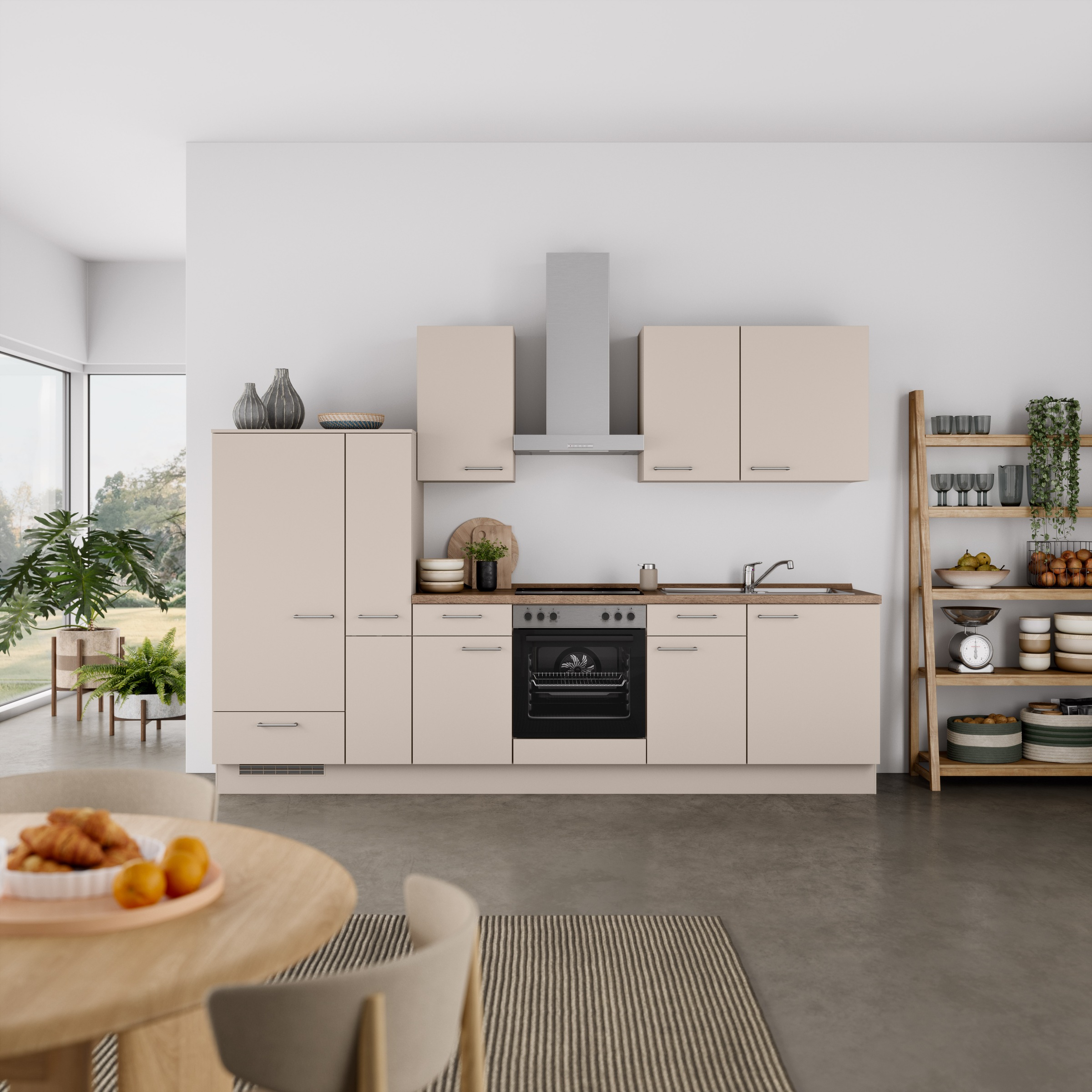 nobilia Küchenzeile ""Laser I", Ausrichtung wählbar, Breite 300 cm" vormont günstig online kaufen