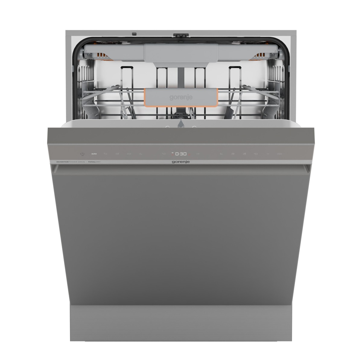 GORENJE Unterbaugeschirrspüler "GU663B95X" 9,4 l 16 tlg. Maßgedecke 16 Maßgedecke, auto. Türöffnung, Besteckschublade