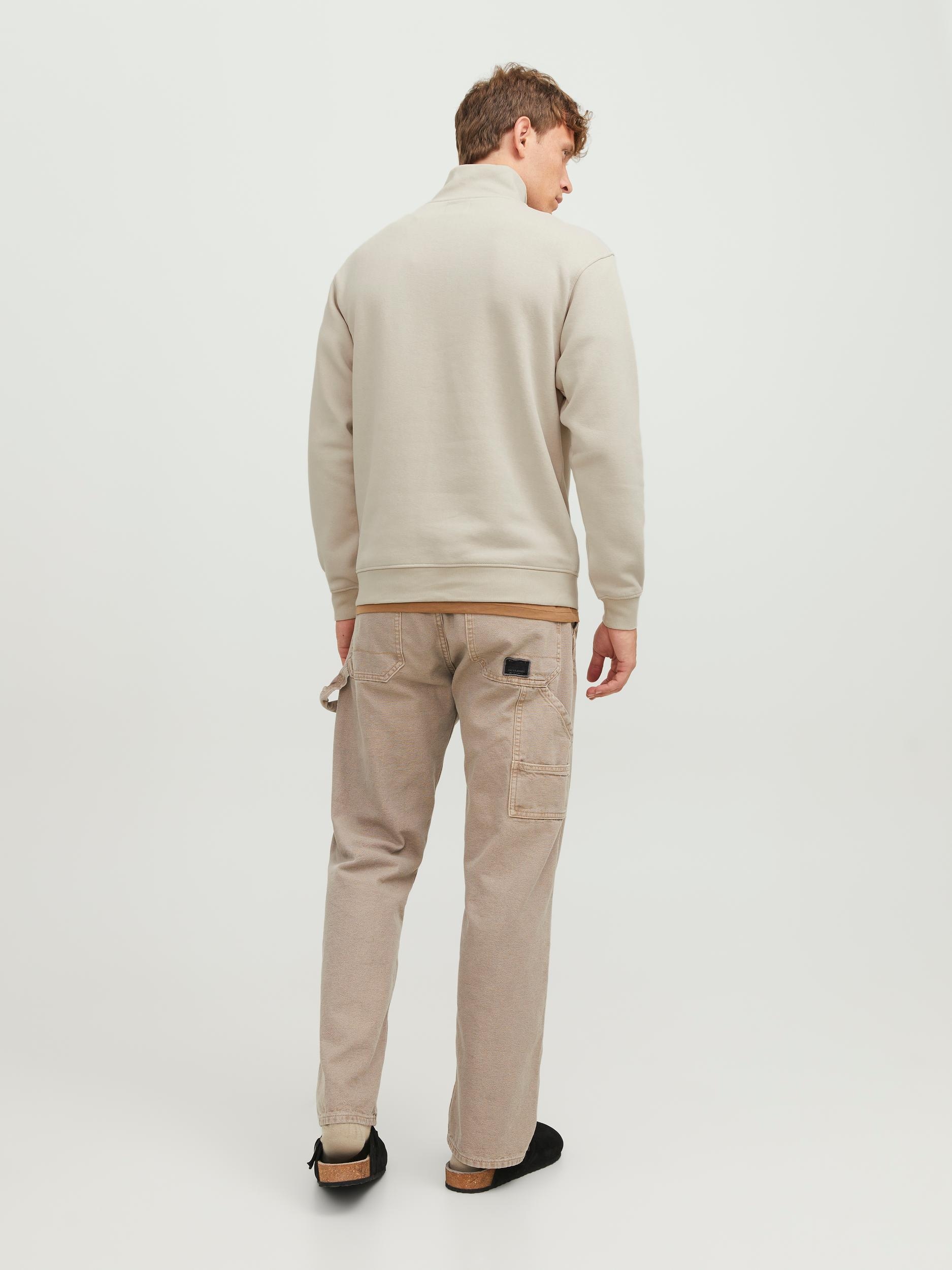 Jack & Jones Sweatshirt »JJEBRADLEY SWEAT HALF ZIP NOOS«, mit Stehkragen