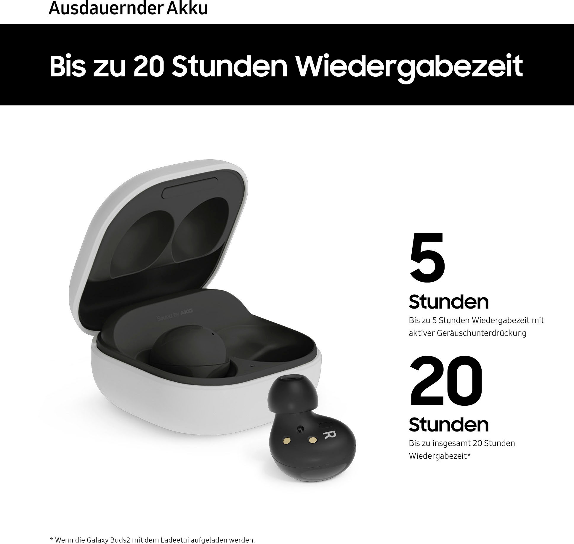 Samsung In-Ear-Kopfhörer »Galaxy Buds2«, Bluetooth, Active Noise Cancelling (ANC)