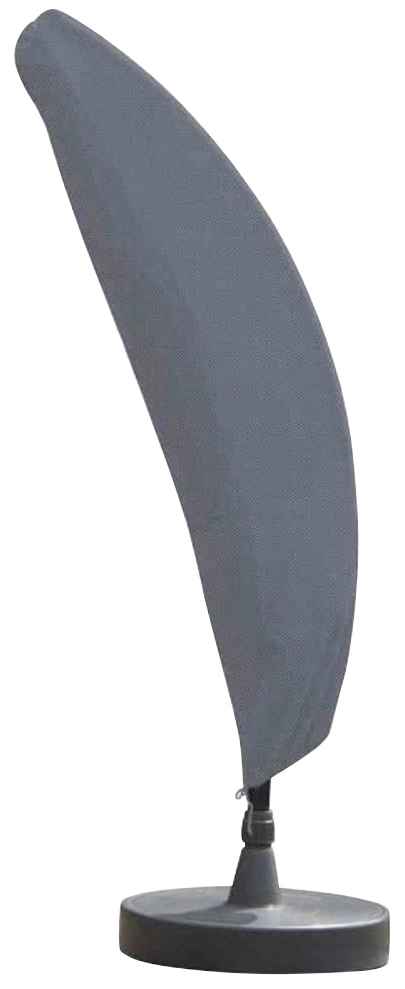 sungarden Sonnenschirm, (1x Ständer, 1x Schirm Ø 375 cm), Aluminium, Kunststoff, 360° drehbar, anthrazit