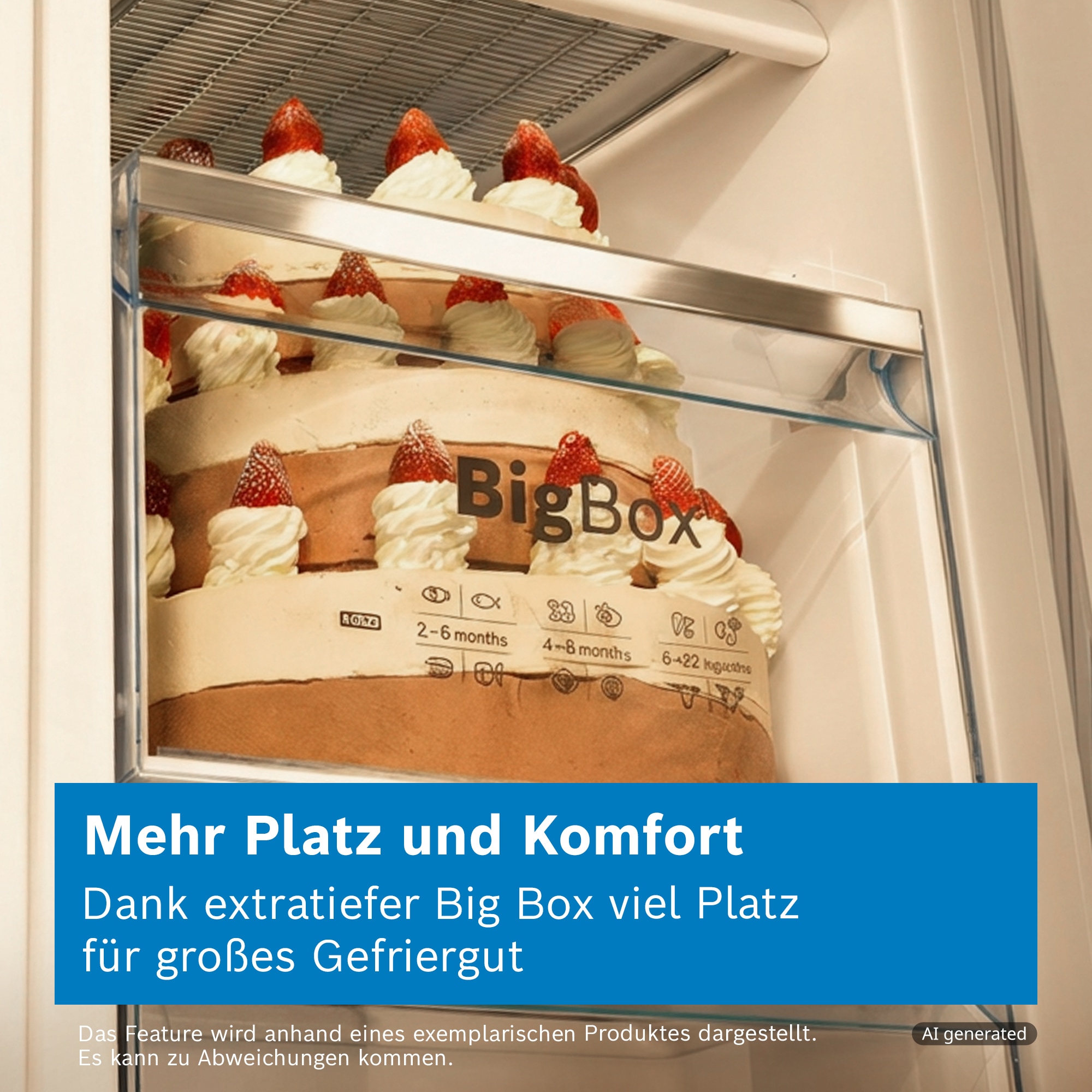 SIEMENS Gefrierschrank NoFrost iQ300 »GS36NVWCG« 186,2 cm hoch 59,5 cm breit Extragroßes Lagervolumen & elegante, funktionale Metall-Rückwand
