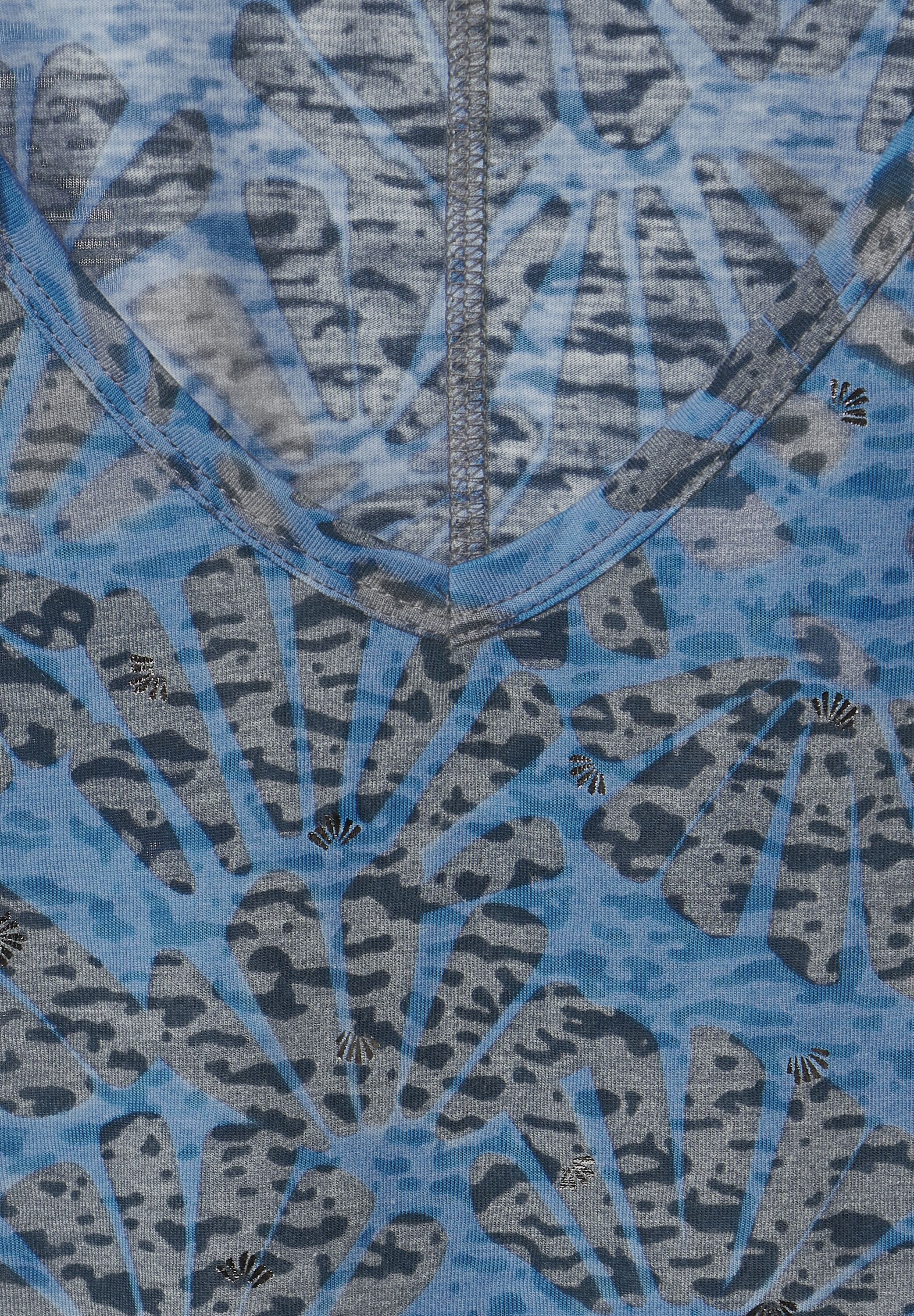 Cecil T-Shirt, mit Burnout-Optik