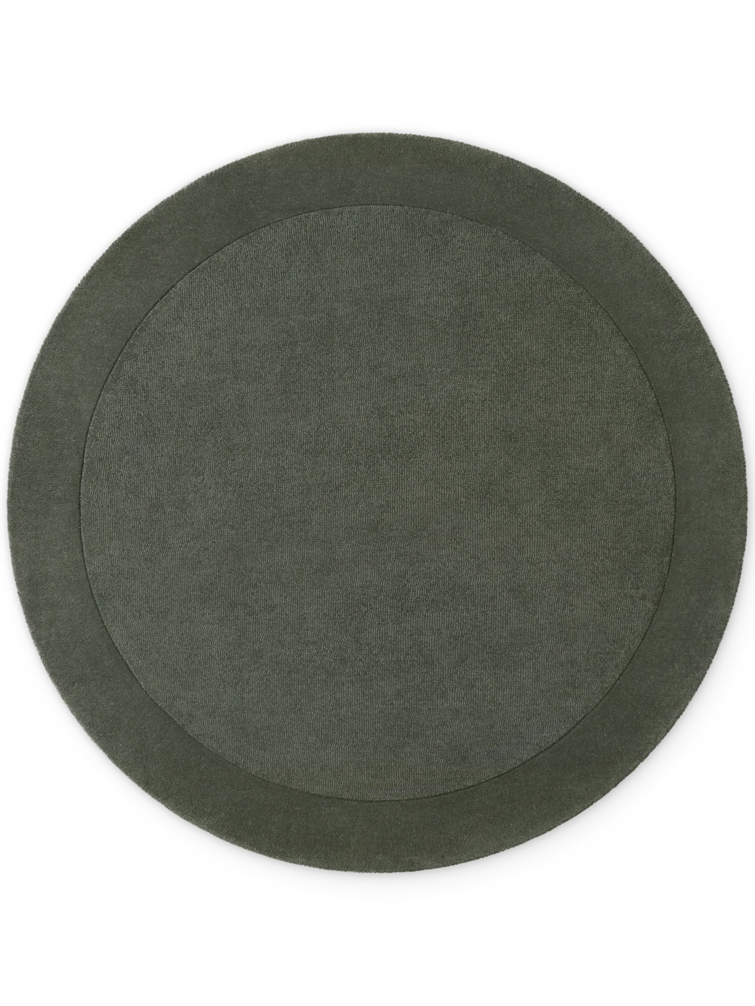 Villeroy & Boch Teppich »Wollteppich Kari« rund 17 mm Höhe Handgewebt, Wolle, Bordüre, Einfarbig, Läufer, Wohnzimmer, Organisch