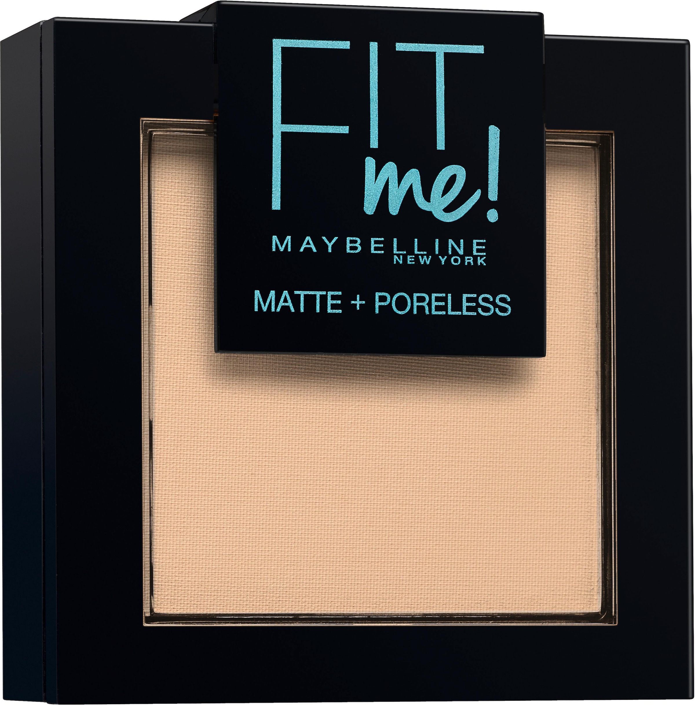 MAYBELLINE NEW YORK Puder »FIT ME Matte & Poreless«, mit langanhaltender Formel