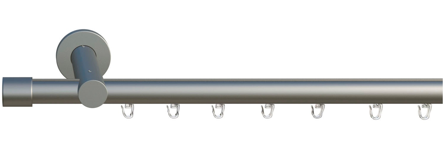Thumbnail - indeko Gardinenstange "Consul" Ø 16 mm 1 läufig-läufig Wunschmaßlänge Innenlauf Komplett-Set inkl. Gleitern und Montagem...