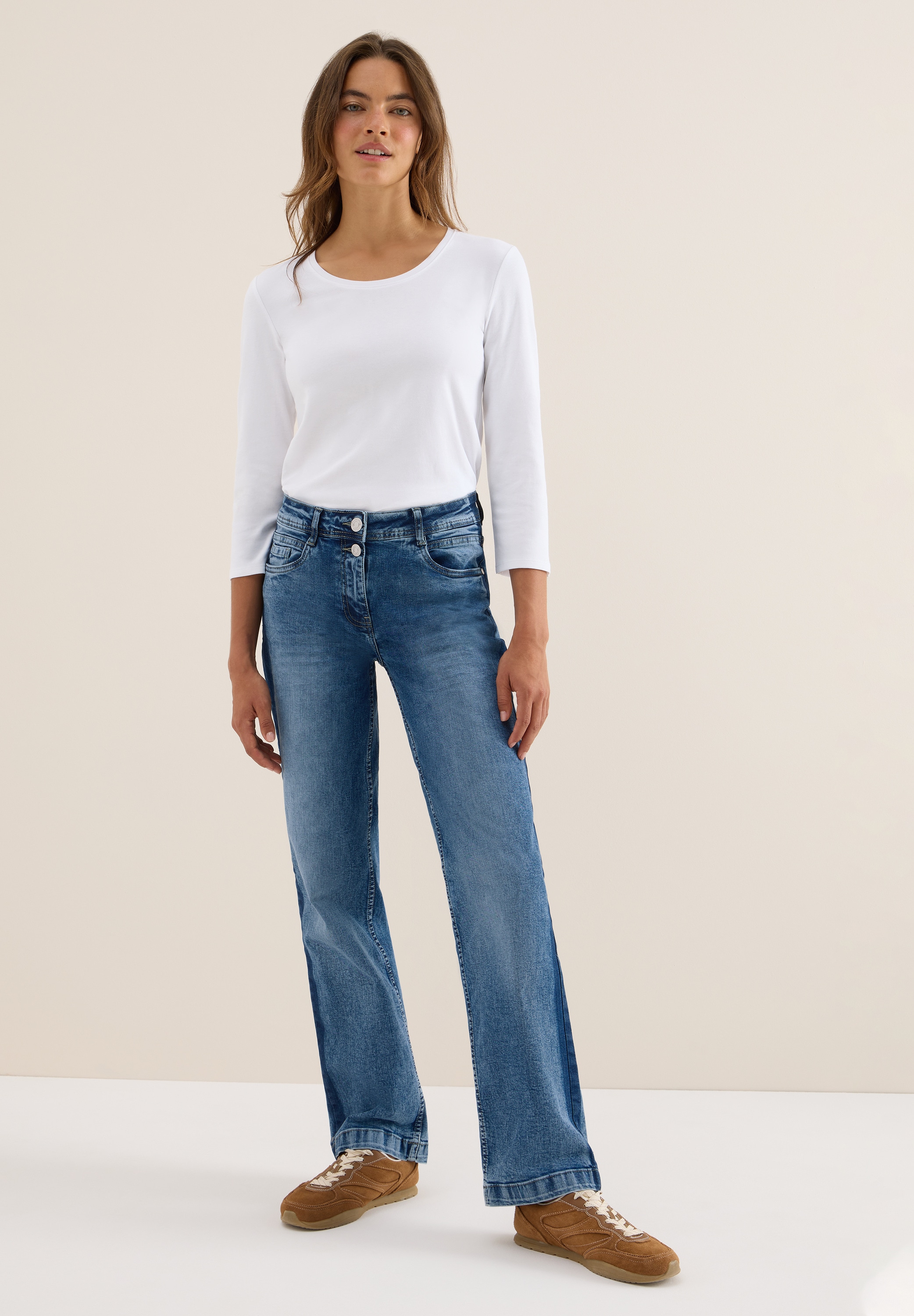 STREET ONE Loose-fit-Jeans, aus Baumwolle mit Stretchanteil