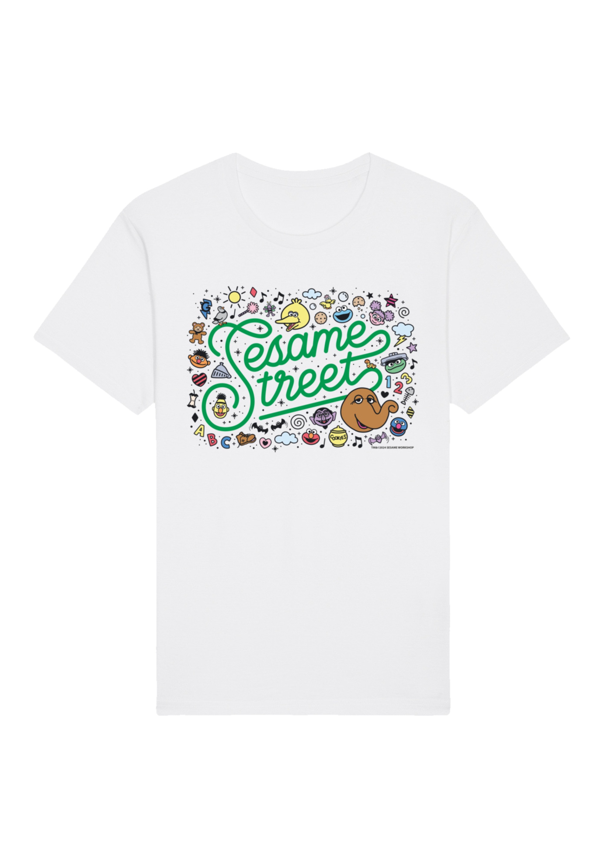 F4NT4STIC T-Shirt "Sesamstraße Collage Coloured", Premium Qualität,Nostalgi günstig online kaufen