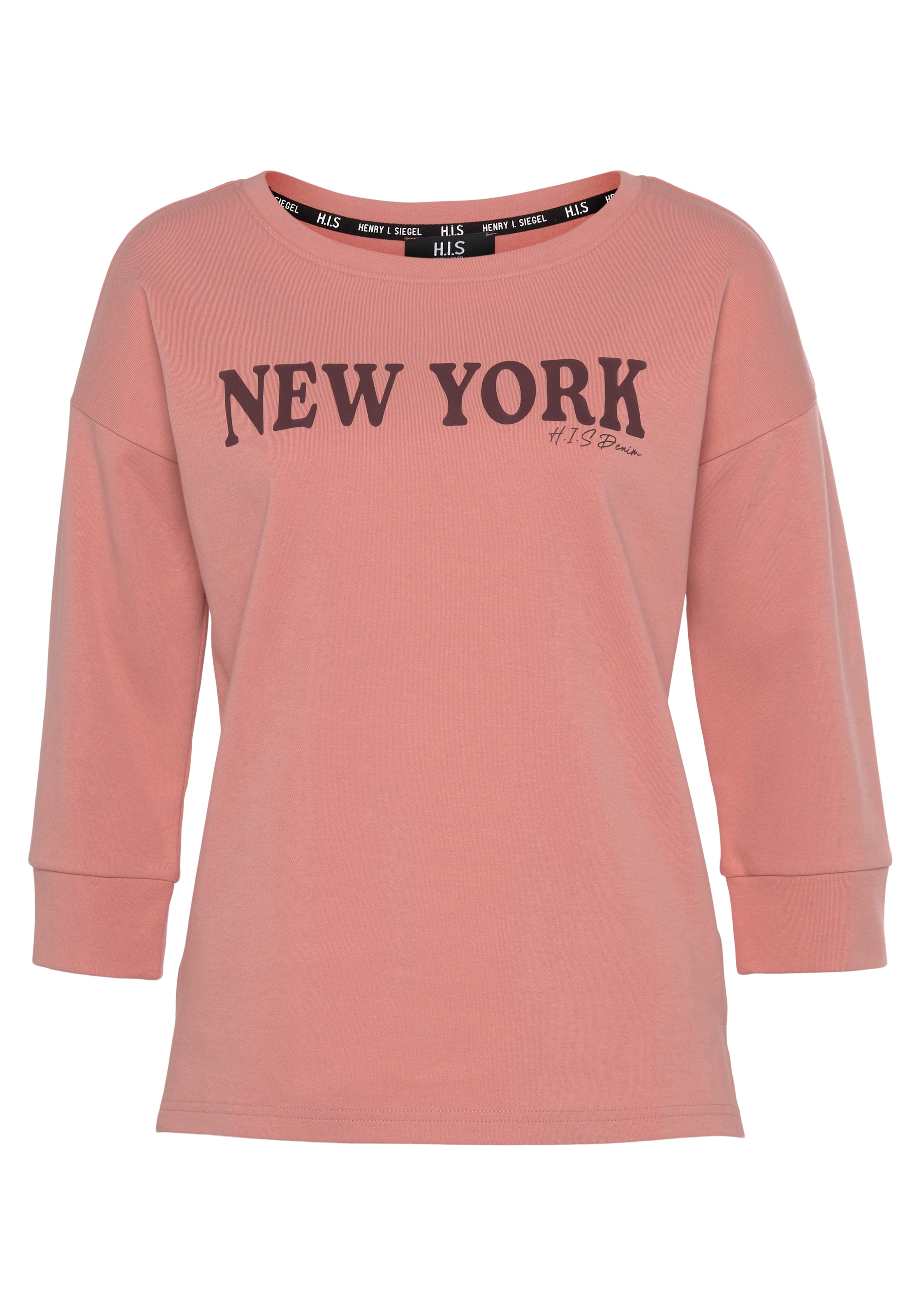 H.I.S 3/4-Arm-Shirt, mit New-York Print vorne für bestellen | BAUR