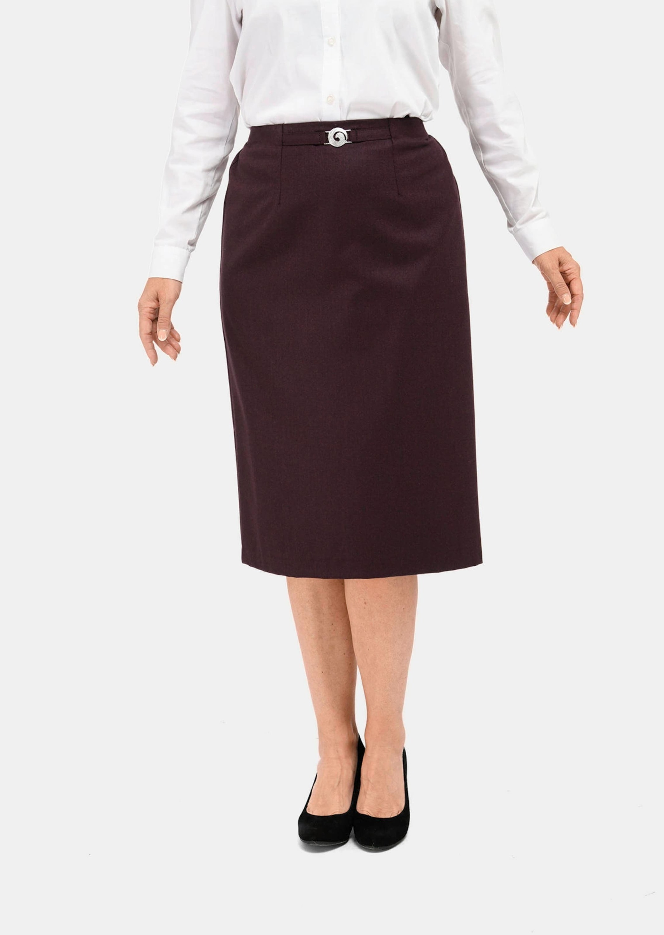 GOLDNER Midirock "Kurzgröße Klassischer Schurwoll-Schlupfrock" günstig online kaufen