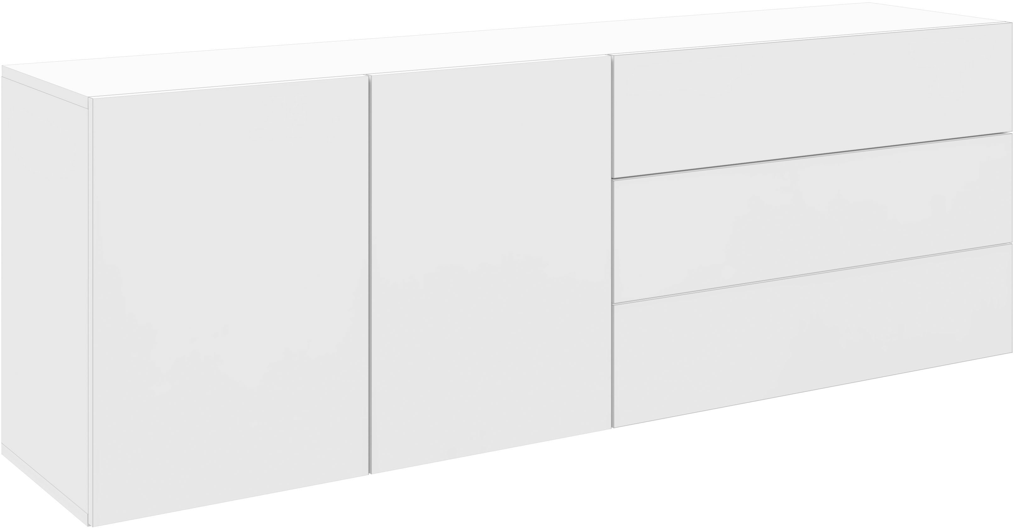 borchardt Möbel Sideboard "Sophia, Hängeschrank mit 2 Türen, 3 Schubkästen, Breite 152 cm" Breite 152 cm, zur Wandmontage