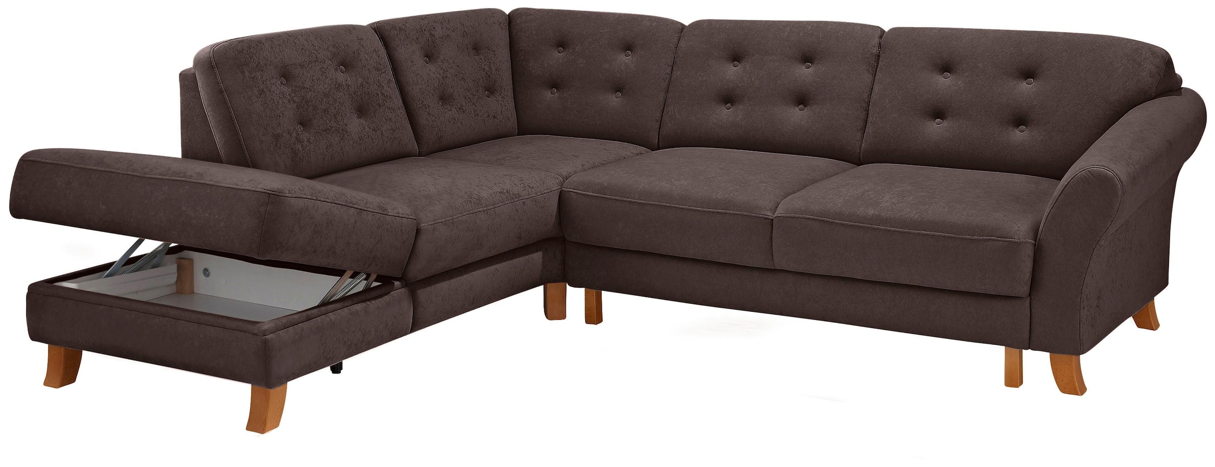 Home affaire Ecksofa »Trondheim L-Form«, mit Federkern