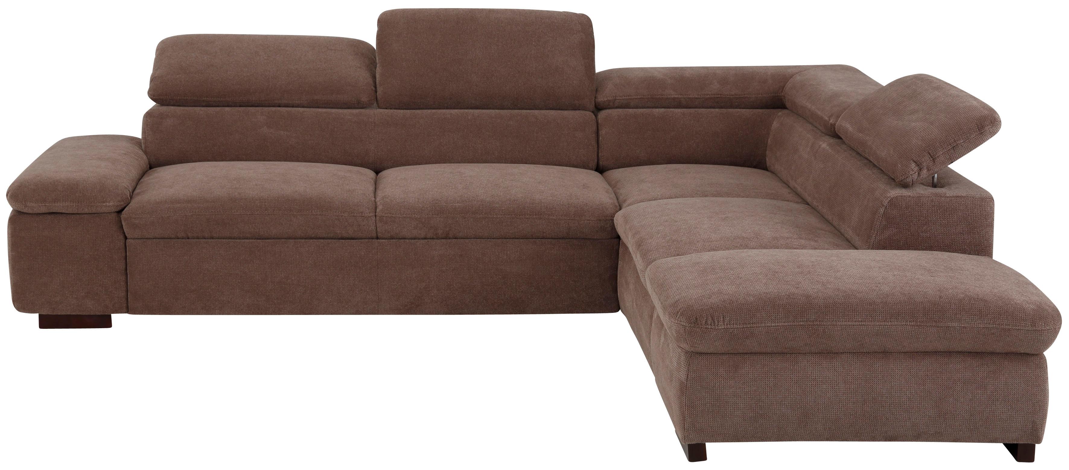 OTTO home Ecksofa "Alberto L-Form" mit Kopfteilverstellung, wahlweise mit Schlaffunktion