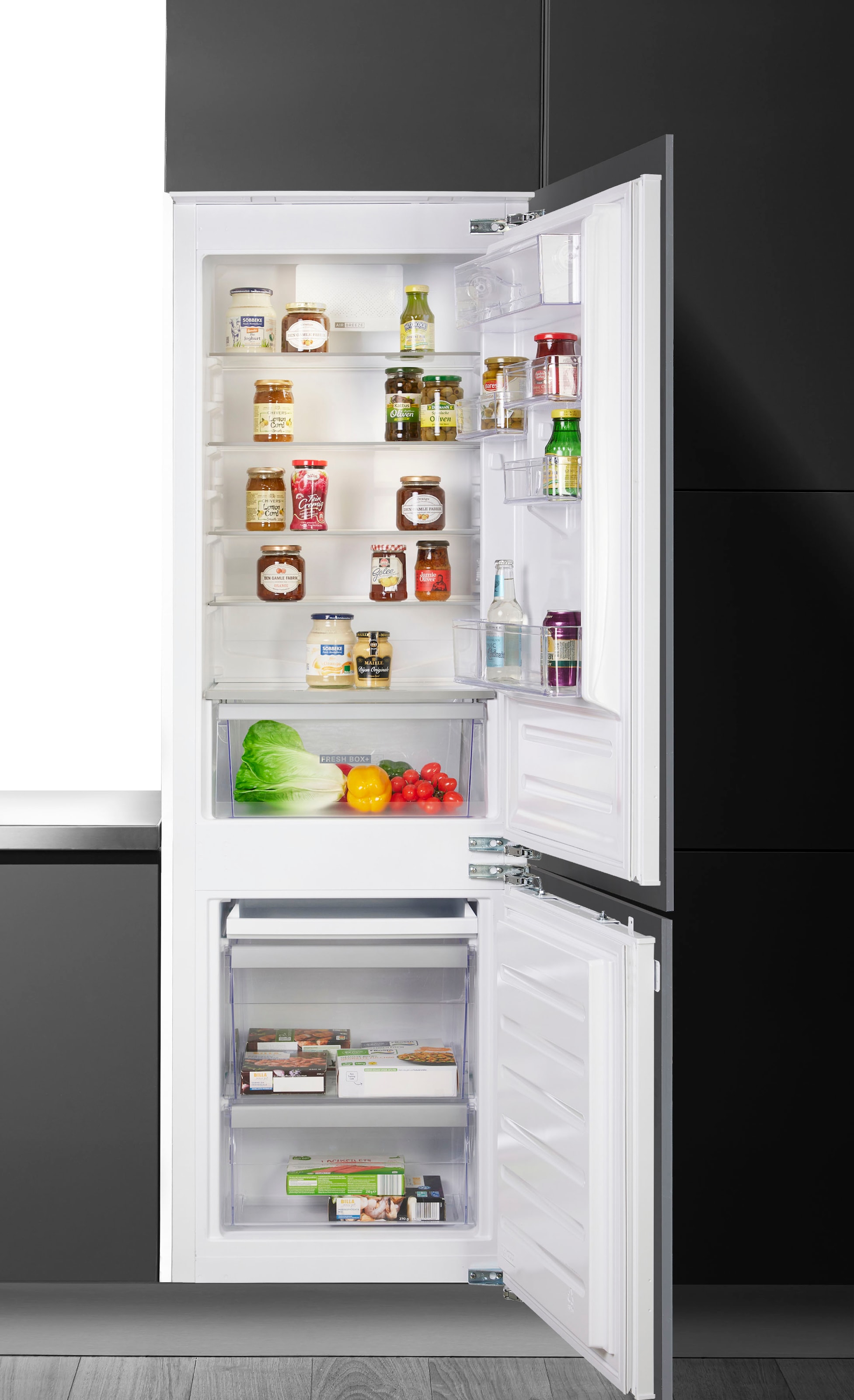 BAUKNECHT Einbaukühlgefrierkombination "BKGIL 178F12" 177 cm hoch 55,7 cm b günstig online kaufen