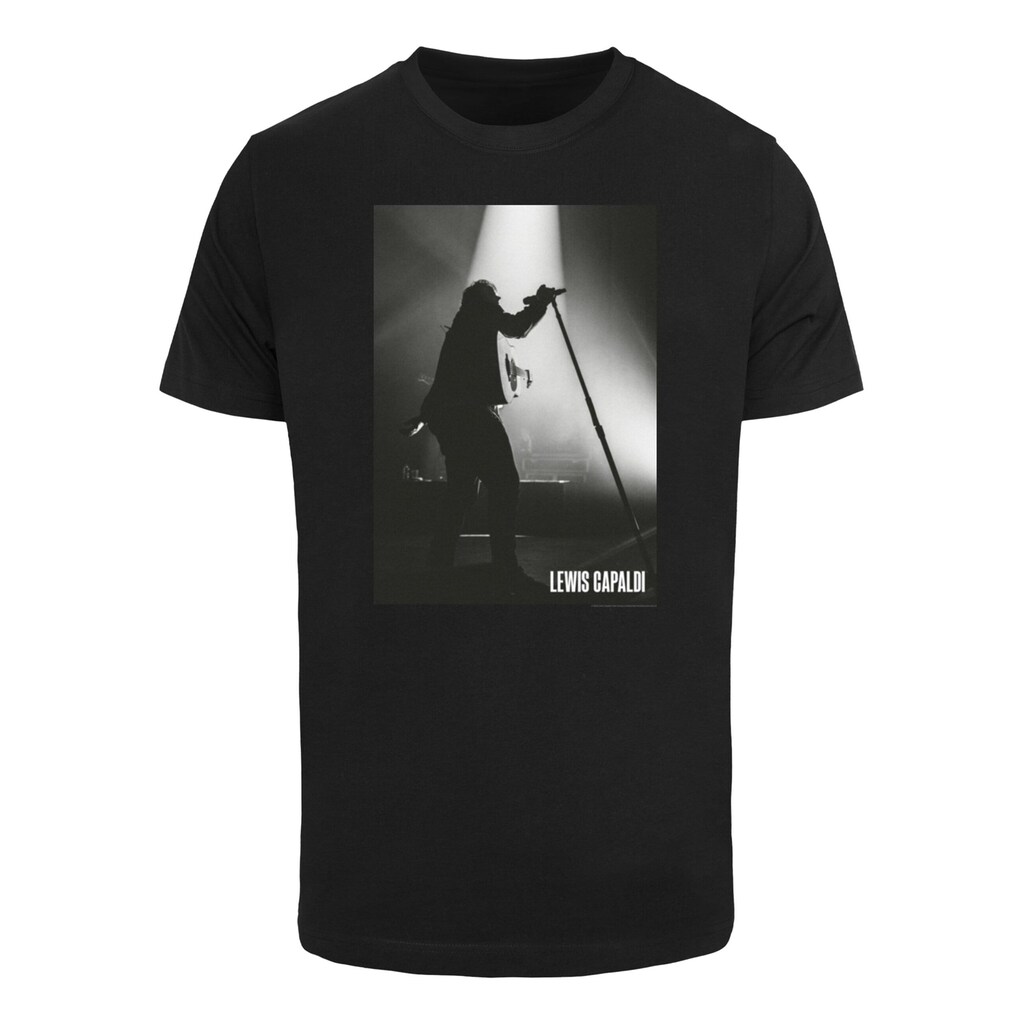 Merchcode T-Shirt »Merchcode Herren Lewis Capaldi - Live Photo T-Shirt«, (1 tlg.)